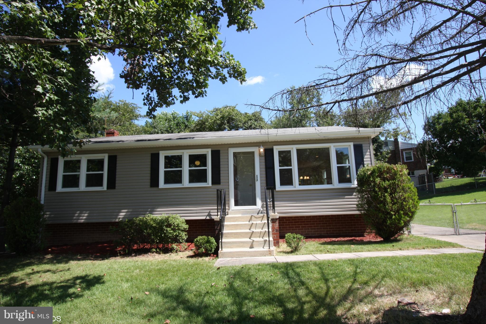 WOW!! GORGEOUS!! completely remodeled from top to bottom, new kitchen w granite counter top and back splash, a brand new deck,new hardware, new electrical fixtures newer windows, New paint on the whole house, inside and out, makes it shine like new Basement 2 more bedrooms/Dens,  Within minutes from Andrews AFB, MGM, National Harbor, shopping and restaurants!!, Come and see this beauty.