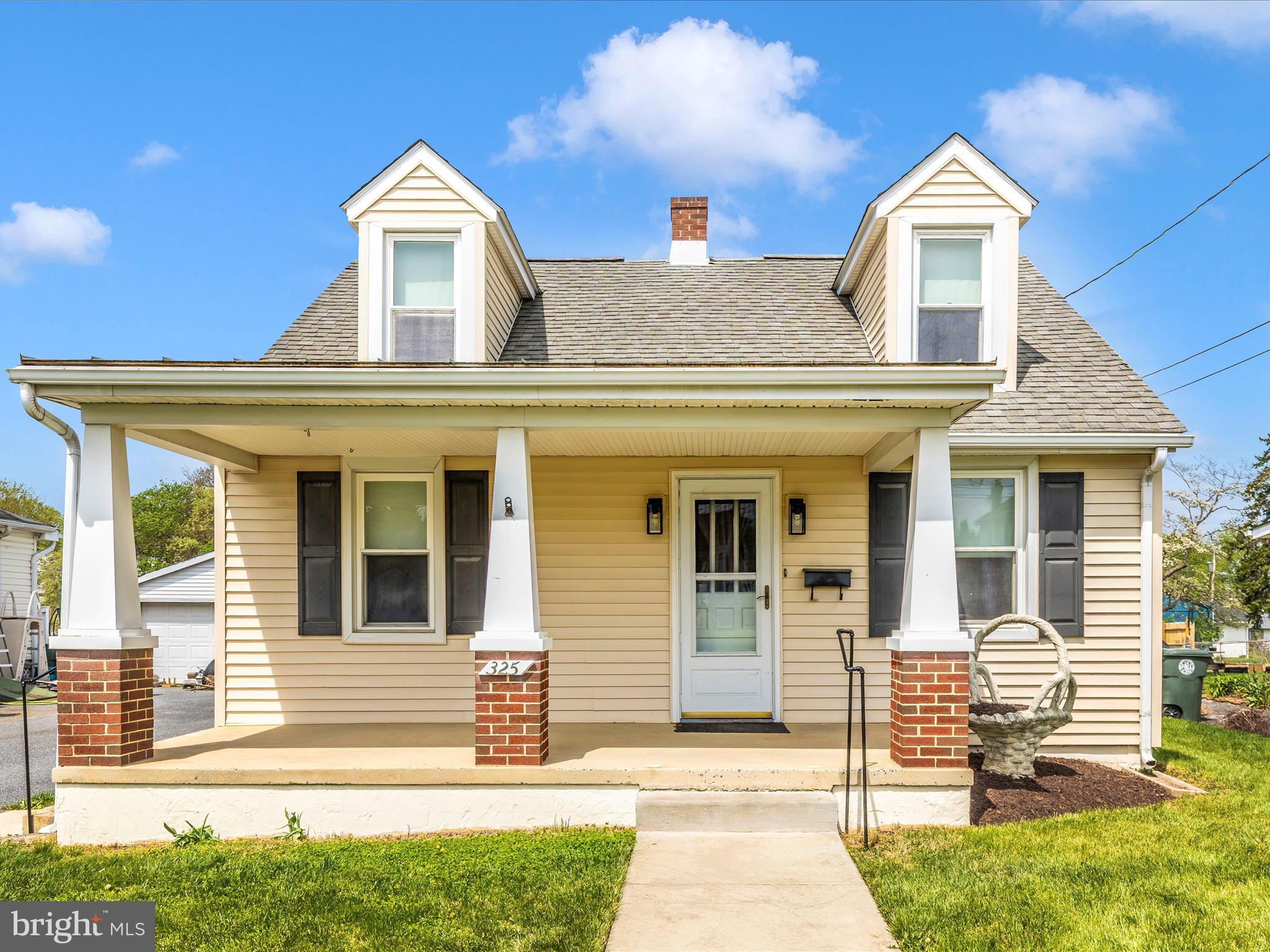 Welcome to 325 Braddock Avenue – a move-in ready mid-century Cape Cod full of charm, character, and updates. This beautifully maintained home features a remodeled kitchen and bathroom, rich laminate hardwood floors throughout the main level, and fresh paint that brings a bright, inviting feel to every room. Enjoy relaxing on the spacious front porch or entertaining in the well-kept yard with an oversized patio, perfect for outdoor gatherings. The property includes a one-car detached garage and a solid concrete-floor shed, ideal for yard tools, storage, and your lawnmower. Tucked away in a quiet, established neighborhood, this home is just a short stroll from vibrant downtown Frederick and conveniently located near all major commuter routes. Whether you’re a first-time buyer, downsizing, or looking for a home with timeless appeal and modern comfort, 325 Braddock checks all the boxes. Don’t miss your chance to own this picture-perfect property in one of Frederick’s most desirable locations!