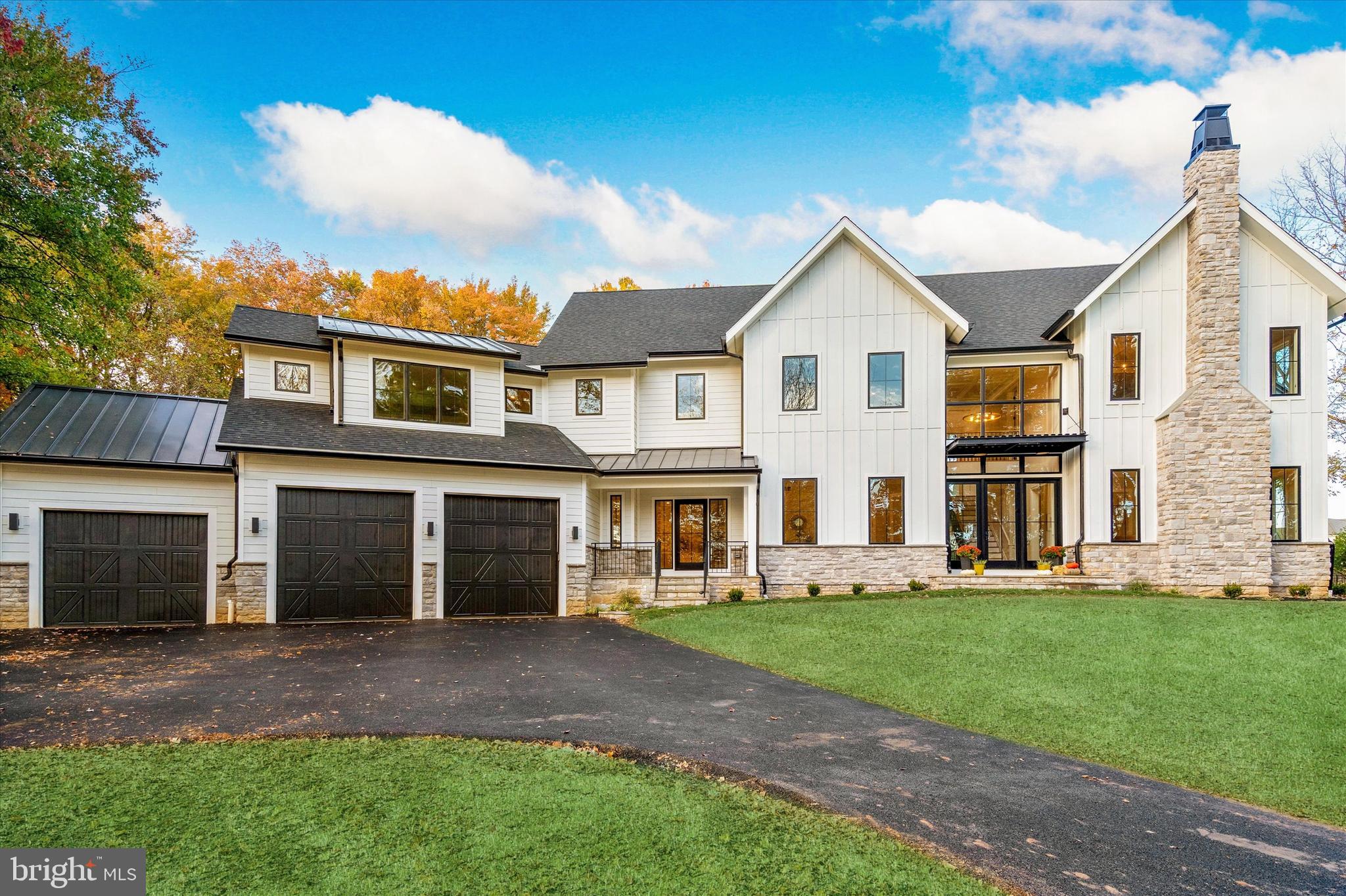 Full Motion Video available online! Stunning new construction home in the award-winning Tredyffrin-Easttown School District built by local and reputable builders, 191 & Co. This home is now complete and features over 5,166 square feet of above grade living space and an additional 1,644 square feet of lower level finished living space plus plenty of unfinished storage space. If you are looking for a tranquil oasis, this is it! This home is situated down a long private driveway, far off the road on a lovely 2.7 acre lot. This exquisite home features a metal standing covered front porch that leads to a generously sized, 2 story foyer which is flooded with natural light from front to back with its wall of windows on either end of the home! Once in the foyer, you are centered between the formal living room with gas fireplace and a 1st floor study/den.  Follow the hallway to the left and find the heart of the home featuring a large kitchen with library ladder for the bonus upper cabinets, Viking appliances, granite and quartz tops, pot filler and 10 foot island for plenty of island seating. This gorgeous kitchen is surrounded by a stunning great room with soaring high vaulted ceilings, a gas fireplace with Ship Lap finish and a large breakfast room plus walk-in pantry! Wrapping around these rooms are four sets of sliding doors to access a wonderful bluestone patio that wraps around the rear of the home and offers views of the spectacular and private rear yard. Plenty of room out back to enjoy the natural setting or add a pool, sport courts etc., endless opportunity awaits! To the rear and right of the foyer is an elegant dining room with beautiful millwork in the ceiling and wainscotting that leaves the dining room and flows through the foyer and up the main staircase. Off the dining room are two formal coat closets and a formal powder room. Also on this floor is a walk-in pantry, mudroom with owner's closet and cubby/bench plus a second powder room. Accessible from the mudroom is the 3 car garage with ceiling height that could support 2 lifts (not included) for additional car storage if needed, offering the ability to store a total of 5 cars! On the second floor find a total of 5 bedrooms and 4 full bathrooms. The owner’s suite offers a large bedroom, 2 walk-in closets, and a delightful en suite bath complete with marble tile and a soaking tub centered under a wall of windows that overlooks the rear yard. Bedroom 2 is bright and sunny and also features a private en suite bath plus walk in closet. Bedrooms 3 and 4 share a large Jack and Jill bathroom. Also on this floor is a dedicated upstairs laundry room, linen closet and loft space perfect for a hang out area, homework room or other flex space. Completing this floor is a 5th bedroom suite with a walk in closet and another en suite bath. Down below, the lower level is the full footprint of the home and is partially finished to add 1,644 additional square feet of completely finished living space, a half bath plus 2 large unfinished rooms which provide great storage space or could also be finished at an additional cost. Some of this builder's recent projects include 610 Newtown Road and 1235 Upper Gulph Road, both in Radnor PA as well as 500 Dudley Avenue in Narberth! White oak floors, Pella Lifestyle windows and doors, 10 foot ceiling height on first floor and 9 feet high in both second and lower level floors, solid wood doors and many more stunning features inside. Outside find James Hardi siding, a brand new septic system and a brand new well. If you are looking for new construction in the highly coveted TE school district, look no further and make your settlement in time for the holidays!