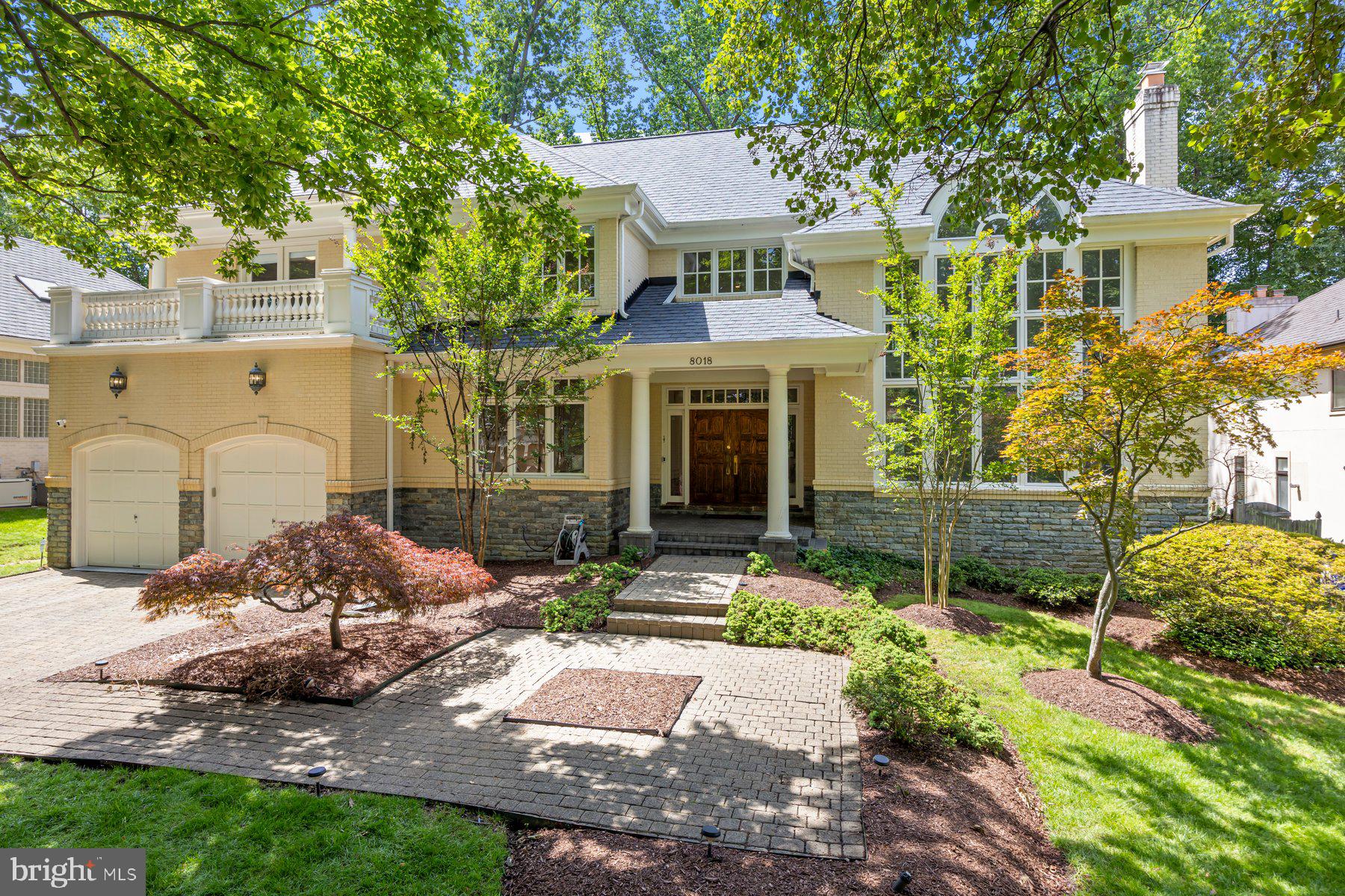 You won't want to miss touring this stunning property located in the sought-after community of Burning Tree Valley. You are instantly surrounded by gorgeous landscaping as you enter the two-story foyer with endless detailed finishes. The main level offers windows galore saturating the home with a ton of natural light. Hardwood flooring covers the majority of the main level that features a formal living room with cathedral ceilings and a fireplace, a dining room with access to the rear deck, a private office, mudroom with cubbies, a gourmet kitchen with large center island, overlooking the expansive family room with a second fireplace. From the main level, the beautiful curved staircase with views of the 2 story foyer and living room takes you to a large primary suite featuring a tray ceiling,  sitting room with access to a private covered rear balcony, 3rd fireplace, walk in closets, expansive full bathroom with a steam shower, soaking tub, and bidet. The upper level also offers 3 additional bedrooms, one with an en-suite full bathroom, and the other two with a jack and jill bathroom. The fully finished lower level has an open concept with a large rec room, sitting room with a 4th fireplace, bar, gym, optional 5th bedroom, large storage room, utility room, and 2 full bathrooms. The exterior offers a covered front porch, an expansive, full length rear deck, and a fully fenced in private back yard. On top of it all, this home also features a whole house generator! Updates include: New roof (2025), Entire main level and upstairs painted (2023), New hot water heater (2024), New carpet throughout upstairs (2025), Moen floor water leak detection system (2025), Replaced water service from property line to basement service valve (2025), New whole-home HALO water filtration system (2025), New windows in family room (2025).