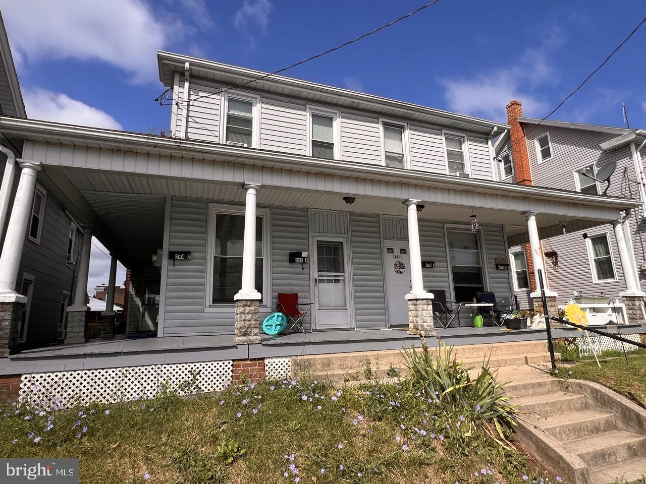 4 unit turnkey property on N Market St in Elizabethtown, PA. Currently all units are rented out with good rents. Replacement windows, New rubber roof, Kitchen Stove/Refrigerator per unit, Utilities are split for reach apartment - water, sewer, trash, gas, electric. Hot water natural gas heat. Off street parking for 4 cars to the rear of the property. Detached home with 4) 2 bedroom apt. Two apartments have a privacy bedroom .$55,320.00 gross rent per year.