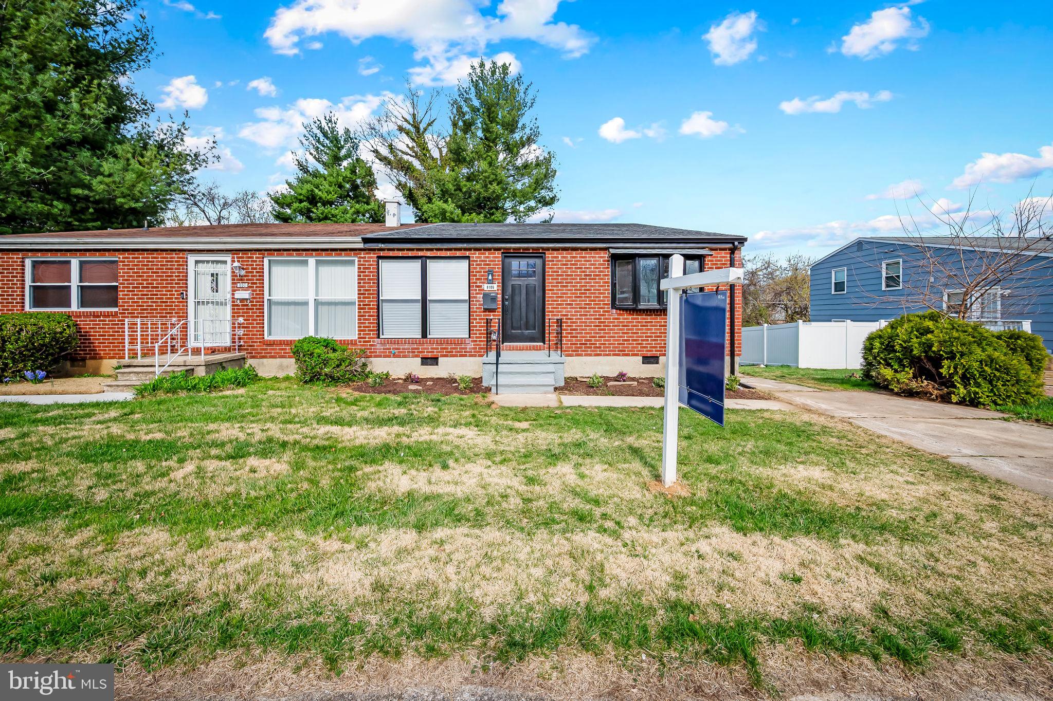 Welcome to 8106 Milford Garden, a stunningly renovated brick-front split-level semi-detached home in the  Rockdale community! With 4 bedrooms, 3 full baths, and an abundance of modern upgrades, this home is designed for both comfort and style.

Step inside to a bright and open living space that flows seamlessly into a beautifully updated kitchen, featuring sleek white cabinetry, stainless steel appliances, and a center island with additional seating—perfect for casual dining and entertaining. The upper level offers a serene primary suite, along with two additional spacious bedrooms and a second full bath.

The fully finished lower level expands your living space with a versatile recreation area, an additional bedroom or home office, full bath, a separate laundry room, and access to the year-round in the enclosed rear patio, or step outside to enjoy the fenced backyard—ideal for gatherings or quiet evenings. A private driveway provides convenient off-street parking with additional entrance into the kitchen.

Don’t miss the opportunity to make it yours!