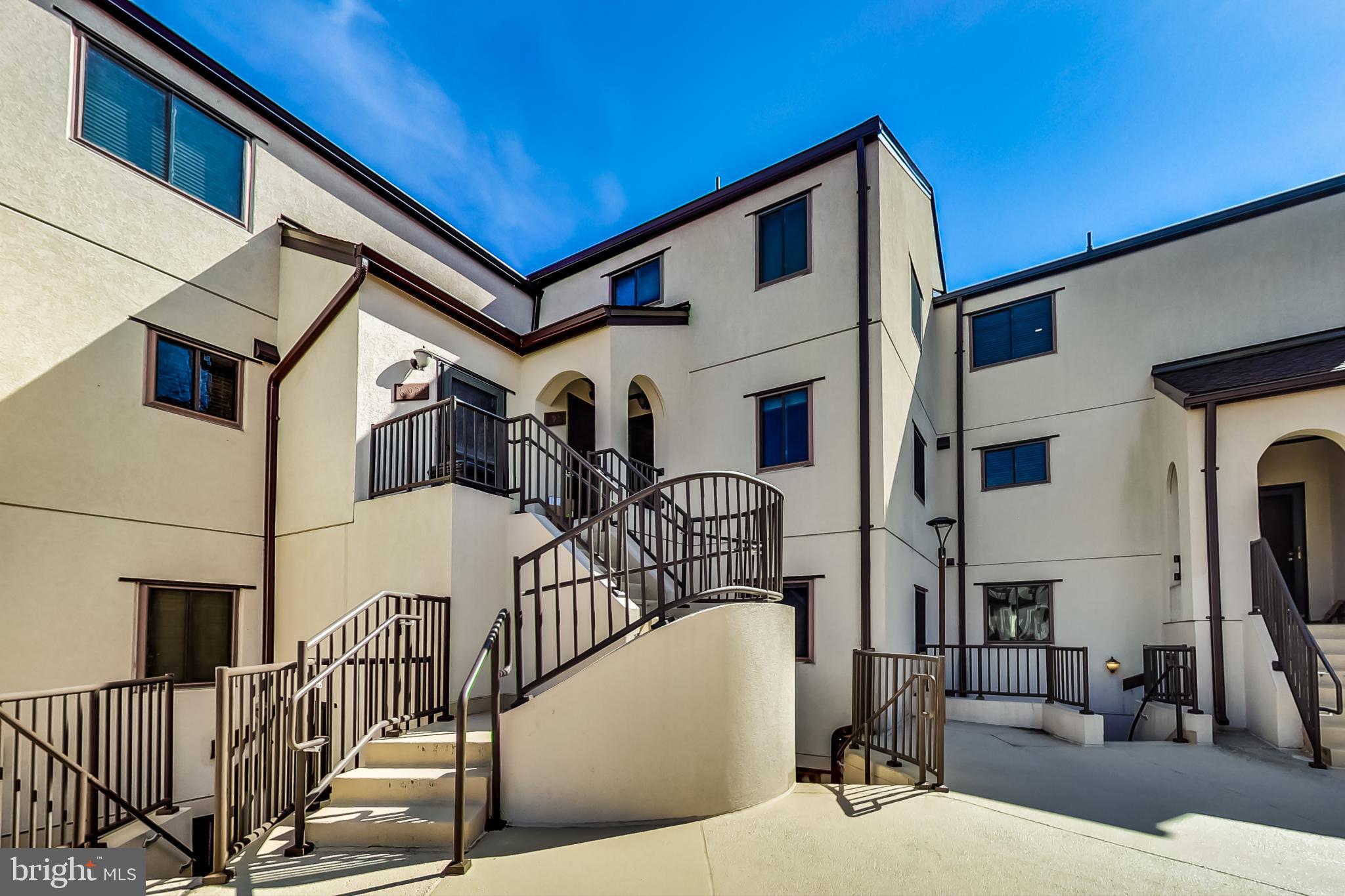 UPDATED 1 bedroom, 1 bath condo in a unique Greek/ Spanish style community in downtown Bethesda! Excellent condition with UPDATED KITCHEN with Granite Countertops and Stainless Steel Appliances, CUSTOM BATHROOM with Custom Tile design - Glass Shower Door, hardwood floors, walk-in-closet and storage space. Private sunny Patio with access from Bedroom. Includes 1 assigned parking space in private parking lot in front. Just blocks to Metro, restaurants, shopping, NIH, Bethesda Naval Hospital, trails and all that downtown Bethesda has to offer. No smoking in the unit. Sorry, no cats.