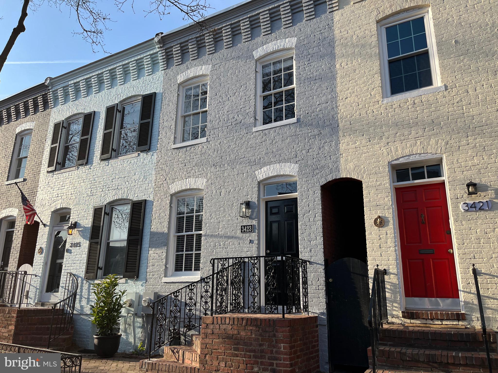 Top of the line total renovation of this classic Georgetown townhouse located conveniently in the sought after West Village of Georgetown by  “Carpenters of Georgetown”, same local developers as 3427 O Street NW.   Rare to find a rental townhome as exquisite as this!  High ceilings, beautiful wide plank hardwood floors, new top of the line gourmet kitchen with windows and dining room door opening to the beautiful new slate terrace.   Open floorpan with spacious living room complete with built in television, powder room,  dining room and kitchen all conveniently located on the main level.  Upstairs offers two large bedrooms each with its own designer bathroom and more than ample closet space.  The interiors of closets provide custom finishes and hardware.   Designer lighting throughout.  Elegant hardware throughout. Three blocks to Georgetown University's main campus and seven blocks to Georgetown University's Medical Center.  This one is a ten!
