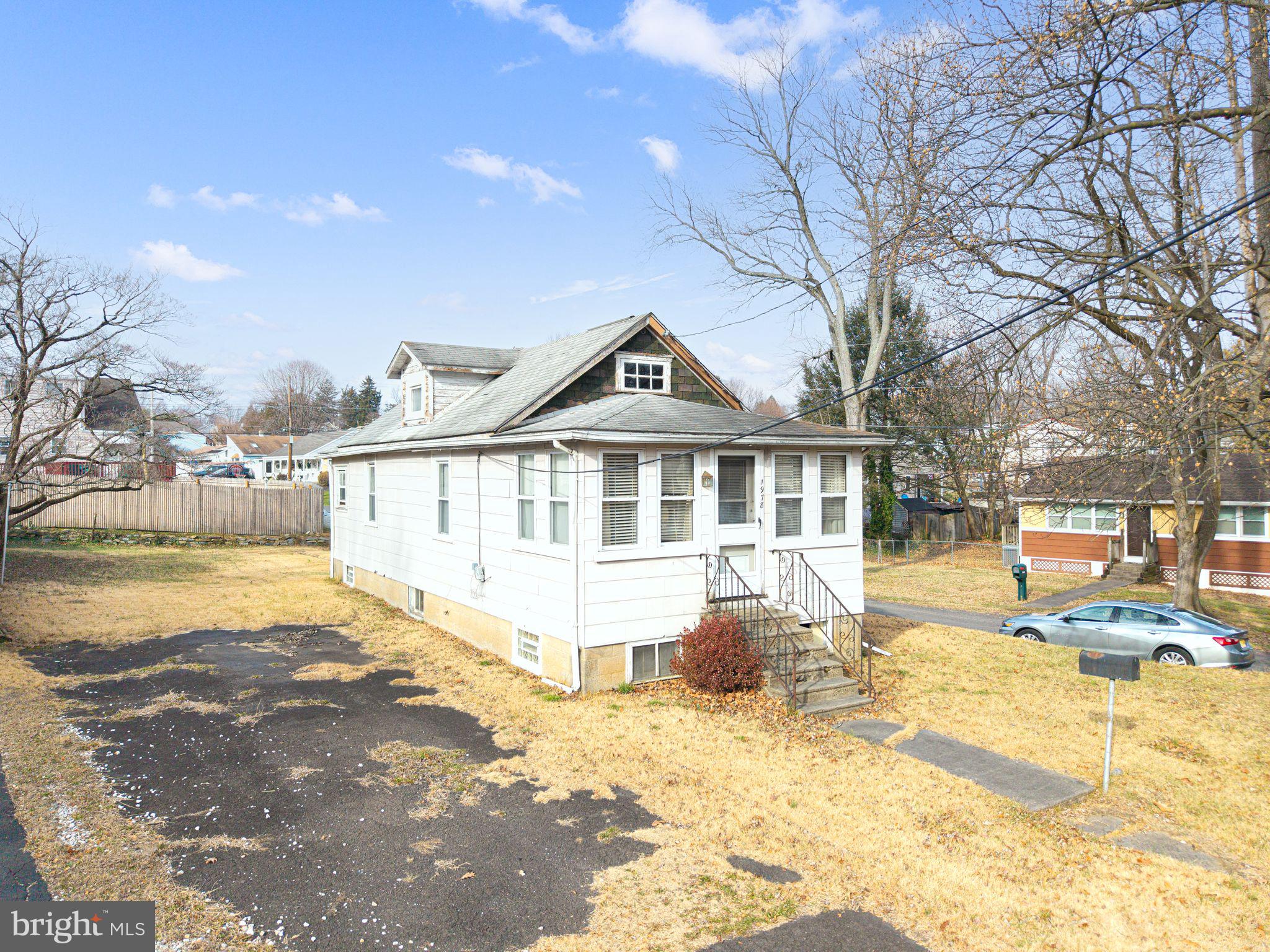 Investor Special! Opportunity awaits with this 2-bedroom, 1-bath home situated on a corner lot. Property is in need of a complete renovation and is being sold strictly as-is. No utilities are currently on, so bring a flashlight for showings. Ideal for investors, contractors, or buyers looking for their next rehab project.  Any repairs required by inspectors, lenders, or the township will be the responsibility of the buyer.  Seller will order the U&O inspection but the buyer is responsible for any repairs. Buyer will be responsible for ordering and paying for the sewer lateral inspection and for any repairs necessary.  Temporary Use and Occupancy will be given.