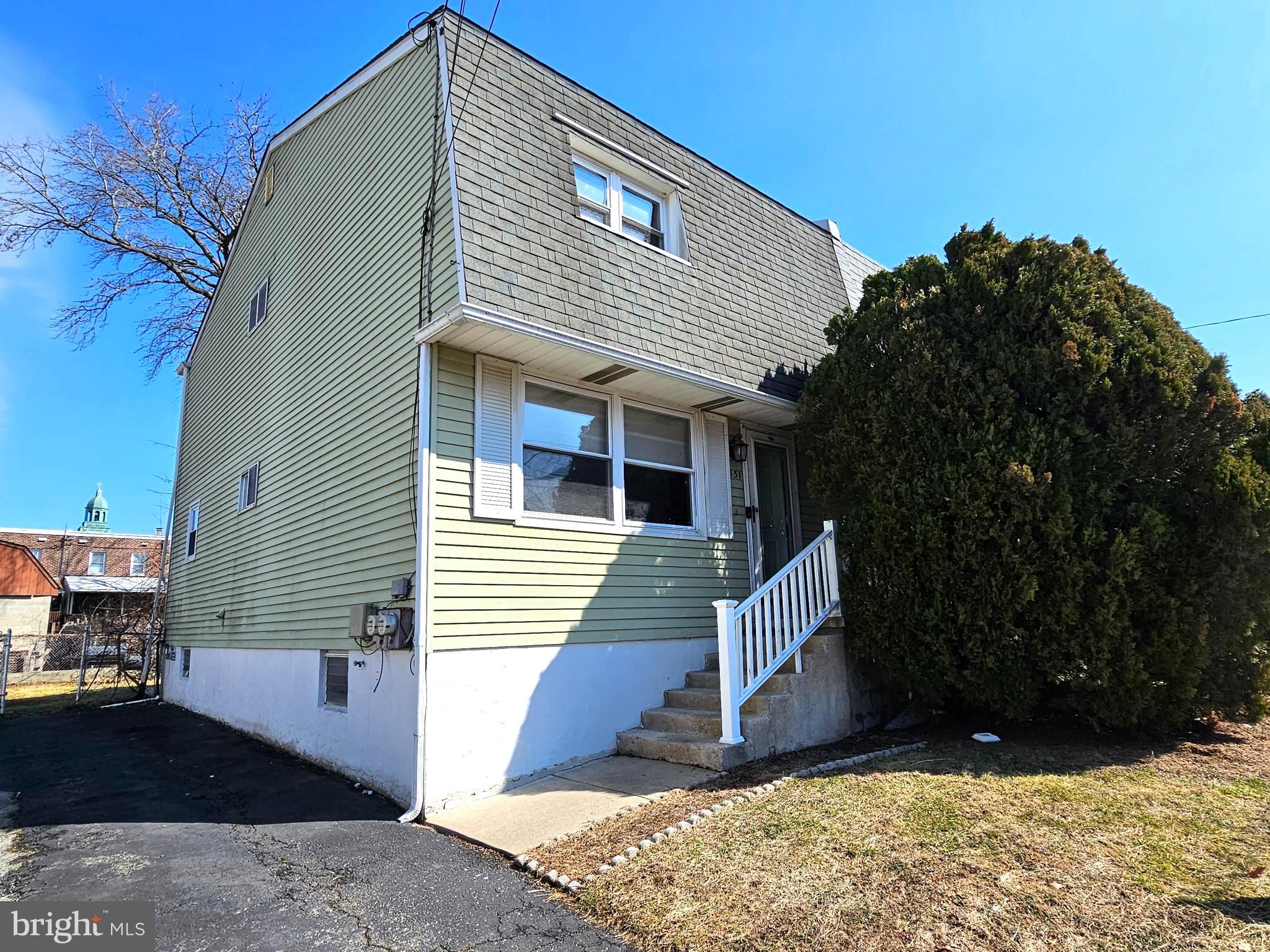 Spacious two story, three bedroom, one and half bath twin home with large eat-in kitchen, off street parking, nice fenced yard and central air!!  This home has nice size rooms a finished basement area plus three car off street parking!! The first floor layout consist of a large living room, dining area, half bath, laundry room plus eat-in kitchen with outside exit to large yard. The second floor offers three nice size bedrooms plus a full bath. The basement is half finished and the other half offers great storage.  Conveniently located to transportation,  shopping, hospitals, Philadelphia International Airport,  downtown Philadelphia and major sporting venues! This is an estate property and is being sold in "AS-IS" Condition, the seller will "not" make any repairs.  Buyer at buyers expense is responsible for obtaining the "As-Is" resale certificate from Collingdale Borough prior to settlement.  Any required repairs that may be requested by the Borough of Collingdale for the "As-Is" resale certificate must be completed at buyers expense after settlement.