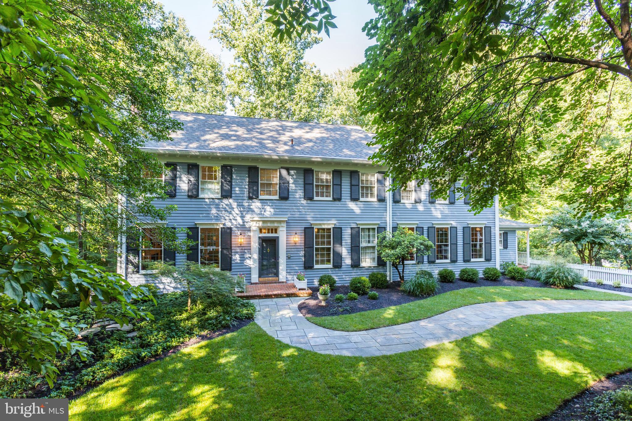 One of a kind home in a spectacular, secluded setting with convenient access to downtown DC, Northern Virginia and the I-270 corridor. Fabulous indoor and outdoor living overlooking a creek on a landscaped and wooded site. Elegant, warm and charming with modern lifestyle. Reclaimed beam ceilings, gourmet kitchen with all stainless appliances, custom cabinets and soap stone countertops. Bathrooms have recently been completely renovated including stunning master bath. Fully equipped butler's pantry, home office, exercise room and sauna are just some of the extra features. Move right in- every detail is perfect in the exquisite home. Churchill cluster.