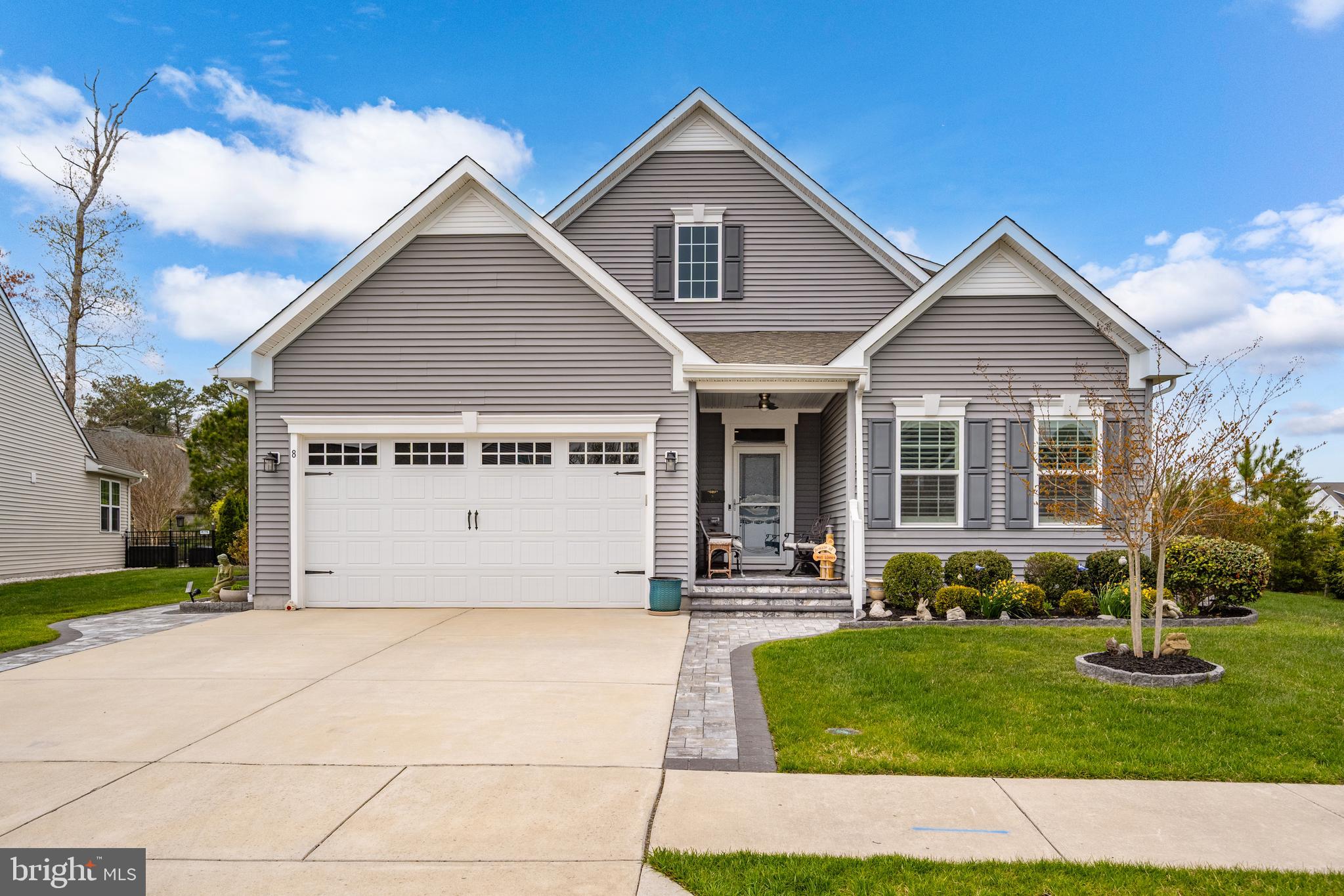 Very motivated Sellers ! Welcome to this exceptional single‑family home in the sought‑after Silver Woods community, where resort‑style amenities meet relaxed beach elegance. Enjoy access to a clubhouse, fitness room, saltwater pool, and pickleball courts—all just minutes from the beaches.This thoughtfully designed home offers 3 bedrooms plus a versatile flex space or home office, ideal for today’s beach‑area lifestyle. The first‑floor primary suite is a private retreat featuring a tray ceiling, spacious walk‑in closets, heated non‑slip floors, heated towel bar, dual roman shower, soaking tub, and lighted vanity mirrors. Two additional guest bedrooms and two guest bathrooms provide comfort for family and visitors alike. The chef’s kitchen is perfect for entertaining after a day at the beach, showcasing a large 11 ft. island, stainless steel appliances, pantry, and air‑fryer oven. Upstairs, a bright loft, additional bedroom, and conditioned storage space offer flexibility for guests or hobbies.
Step outdoors and unwind in your own coastal oasis—a fenced corner lot with extensive hardscaping, colorful seasonal gardens, a tranquil Zen garden, and four raised fenced in vegetable beds ready for planting. Rinse off after the beach in the outdoor shower/dressing area, and enjoy the convenience of discreet outdoor storage. 2 car garage including EV charging outlet, utility sink & refrigerator outlet.
Impeccably maintained and rich with upgrades, this home captures the essence of relaxed coastal living. Pride of ownership shines throughout—a perfect full‑time residence or beach retreat near Bethany.