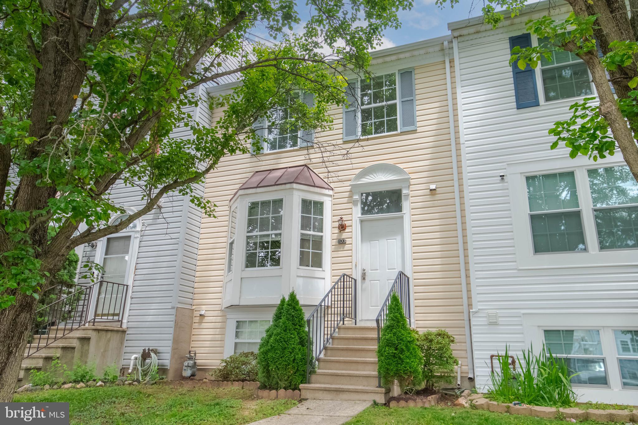 Great townhouse in a very convenient area - 3 finished floors, 1st floor powder room, upper and lower decks, primary with cathedral ceiling, ceiling fan and 2 closets-1 a walk-in, access to bathroom from primary bedroom,  neutral decor, cute kitchen with walk-in bay window-roof 2013, HVAC 2022,