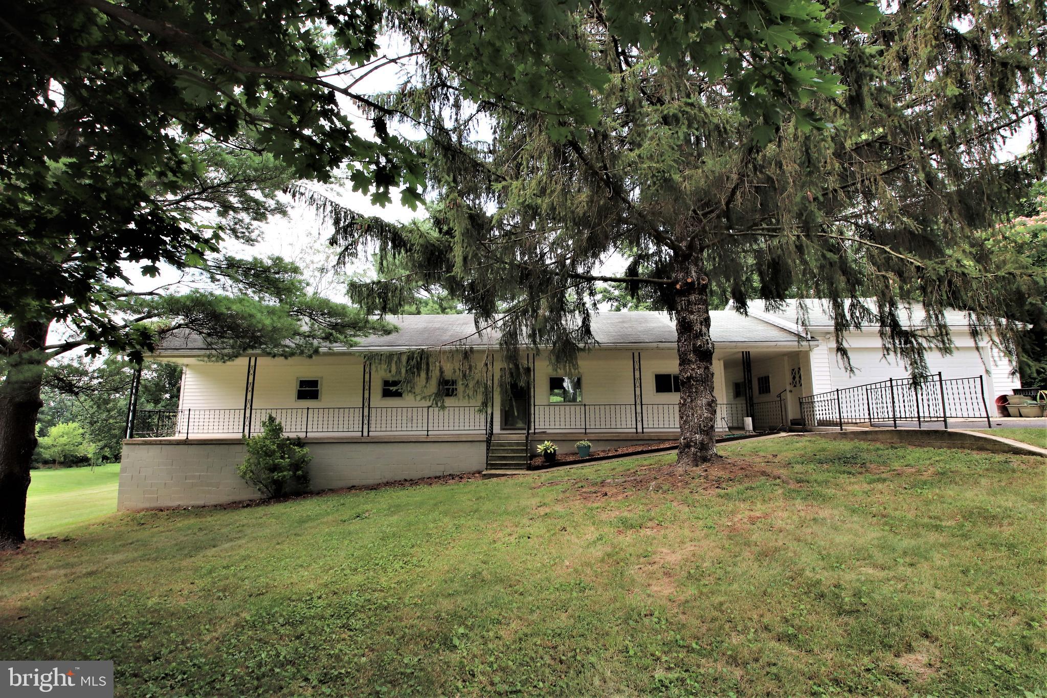 Lovely Rancher in quiet, rural location - 2 Bedrooms, Kitchen opens to Dining Area, large Living Room, updated Bathroom, Sunroom overlooking the nice back yard, main level laundry, unfinished walkout Basement provides storage space. 2-car Garage and large driveway provide plenty of parking space. Large covered Front Porch overlooks the beautiful yard. Old Forge Elementary and Smithsburg Middle & High schools. Country location but still close to amenities. Tenant responsible for electric, trash, and lawn maintenance.