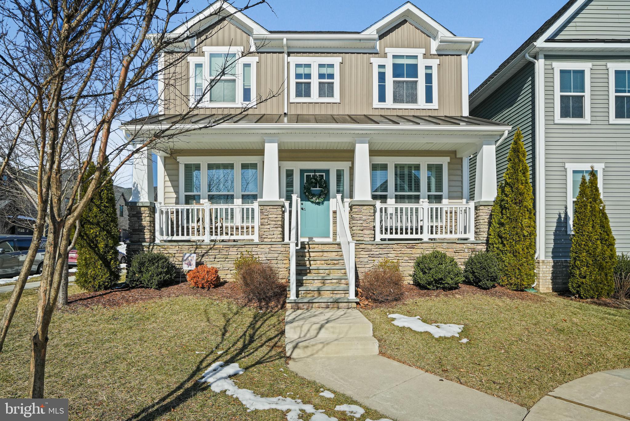 Welcome to this stunning 2018-built home, offering modern elegance, thoughtful upgrades, and a prime location in the heart of Clarksburg. Lightly lived in and meticulously maintained, this home feels brand new—ready for you to move right in! From the moment you enter, you'll love the crown moulding, chair rail accents, and fresh paint inside and out, creating a bright and inviting atmosphere. The open floor plan is enhanced by gleaming hardwood floors and recessed lighting throughout the main level. The chef’s kitchen is a dream come true, featuring granite countertops, a large eat-in island, stainless steel gas stove, dishwasher, microwave, disposal, and a refrigerator with ice and water dispenser. The walk-in pantry provides ample storage, making organization effortless. A gas fireplace adds warmth and charm to the living space, perfect for cozy evenings. Upstairs, the primary suite is a private retreat with elegant tray ceilings, a spacious sitting area, and a spa-like ensuite bath. Indulge in the double vanities, a soaking tub, and a large walk-in shower with a bench—a perfect way to unwind. The walk-in closet offers abundant storage. Plus, the upper-level laundry room includes a washer, dryer, and utility sink for ultimate convenience. The finished basement expands your living options with connected stairs, a gym area, and a full bath, perfect for guests, a home office, or a recreational space. Step outside to enjoy the private patio and fenced yard, ideal for entertaining or relaxing. The rear-entry two-car garage adds convenience, while the gas HVAC and tankless water heater provide energy efficiency and year-round comfort. Located in the sought-after Clarksburg community, this home offers easy access to parks, shopping, dining, and top-rated schools. With its like-new condition, modern upgrades, and inviting design, this is a rare opportunity you won’t want to miss! Schedule your private tour today!