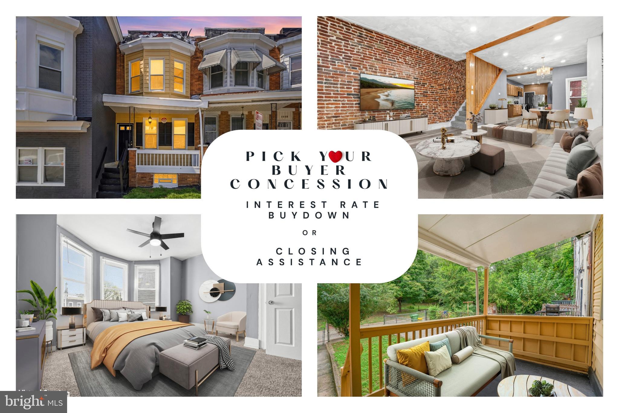Pick your buyer concession: Interest rate buydown or closing assistance!!!
Beautifully renovated and move-in ready, 2002 N Smallwood Street offers the perfect blend of classic Baltimore charm and modern updates. Step inside to find luxury vinyl plank flooring on the main level, where a light-filled living room with an exposed brick accent wall flows into the dining area and a refreshed kitchen. From here, step out to the deck and fenced backyard—ideal for relaxing or entertaining—with the bonus of a welcoming front porch. Upstairs, three carpeted bedrooms and a gorgeous new full bath provide comfort and style. The lower level is a blank canvas, ready to be transformed into a home gym, office, or recreation space.

Outside, this home’s location puts you close to everything—whether commuting or exploring. Major employers like Johns Hopkins, University of Maryland Medical Center, and downtown business hubs are within reach, while nearby metro and bus lines make travel around the city simple. Shopping, dining, and entertainment options abound in nearby districts, and green escapes like Druid Hill Park and attractions such as The Baltimore Museum of Art and Maryland Zoo are just minutes away. This is city living with convenience and character.

Mortgage savings may be available for buyers of this listing.
