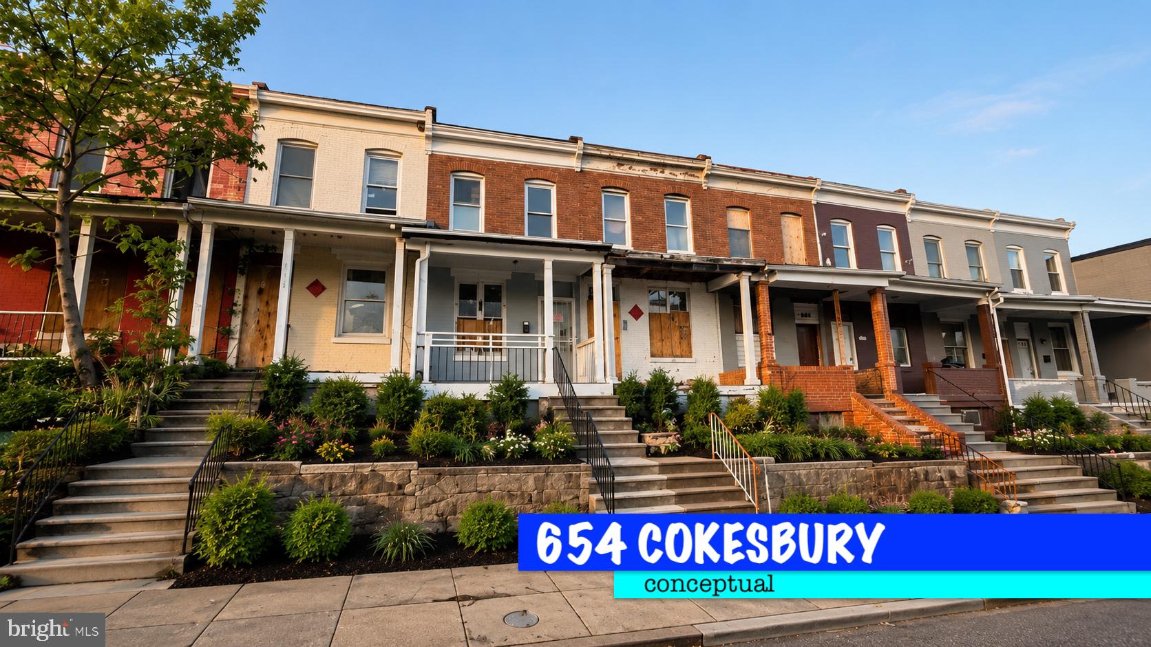 654 Cokesbury Ave presents a strong opportunity for both investors and owner-occupants looking to add value in the heart of Baltimore City. This classic brick rowhome offers 3 bedrooms, 1 full bath, wood flooring, separate dining area, unfinished basement with rear access, and public utilities. Conveniently located near major commuter routes, Johns Hopkins area amenities, shopping, dining, and public transportation. Property is being sold strictly AS-IS and seller will make no repairs. Great potential for renovation, rental portfolio addition, or long-term hold. Buyer to verify ground rent, zoning, and all property information. Don’t miss this affordable opportunity to build equity in an improving neighborhood.  AS IS.