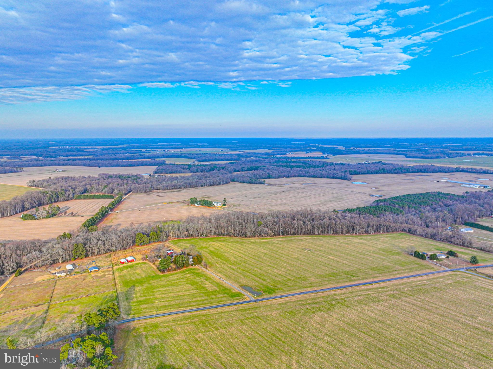 Little Branch Farm has 43+ beautiful acres of land set in Caroline County. Currently there are 38 tillable acres being farmed. The farm has two access points to the property, one main driveway entrance to the house and an easement off Dyer Road for farm equipment and large vehicles. The property also features an area of woods on the back and side perimeter.  There is a stream with a large impoundment near the wooded area.  A walking trail allows you to access the woods and walk around the impoundment. Great for hunting and observing nature. The farm has two ideal pole barns with access to electric.  One 24 x 32 barn is for hay and equipment storage.  The other one is a 30 x 40 horse stable. The stable has seven stalls including a birthing stall.  A farm well is on the property for irrigation. The three bedroom one and half bath main farmhouse was constructed in 1915.  It has a large family room, dining room, kitchen and sunroom.  An updated septic system was installed in 2012.  The house can easily be restored and updated to its former charm. The original farmhouse remains on the property along with the smoke house, barn and outhouse.  The grounds are very private and surrounded by other farms.  This is a great opportunity to have an incredible plot of land.