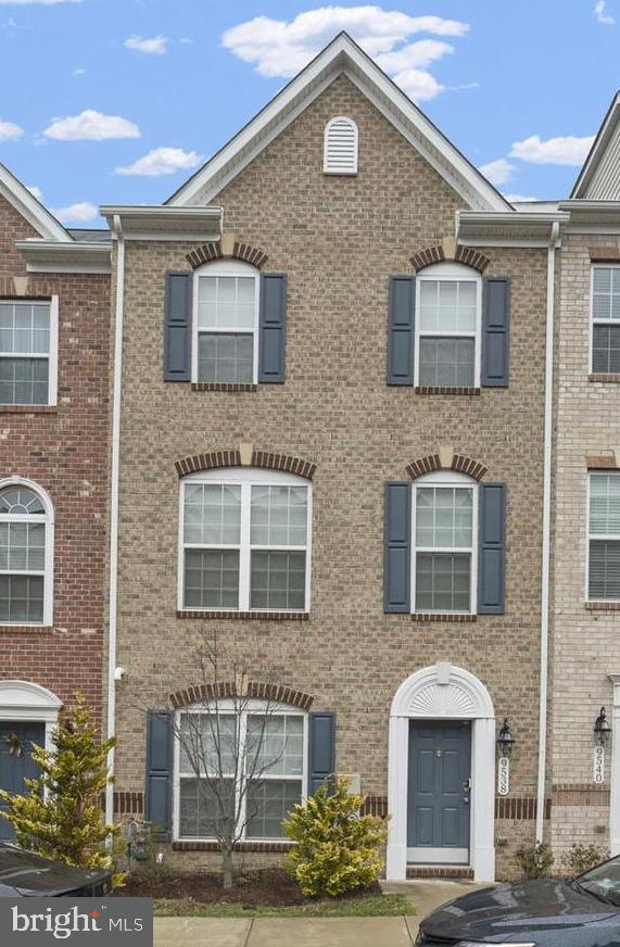Immaculate Town Home in Westphalia Row. Spacious 3 level's of beauty and perfection. Over 2400 square feet, 2 car garage and composite deck off back. Gourmet kitchen with exclusive custom-designed waterfall granite island that extends through the length of kitchen,  42” kitchen cabinets, stainless appliances, double oven, hardwood flooring in excellent condition, cozy electric fireplace in living room and separate dining area. Large pantry, extended island and floor to ceiling windows are all extras to enjoy.  Upper level features 3 spacious bedrooms, master suite has tray ceiling & 2 closets, beautiful master bath with soaking tub and separate shower w/ glass door, beautiful tiling.  Closet system will convey in secondary bedroom. Walk in level is spacious, owner using as gym; other options would be 4th bedroom, office or family room. HOA amenities include fitness center, front yard maintenance, clubhouse & common grounds care. Can we talk about location! Easy, immediate beltway access is every commuter's dream to DC, VA, Bowling AFB, Joint Andrews AFB & more. Enjoy the nearby shopping, gyms, coffee shops & restaurant options