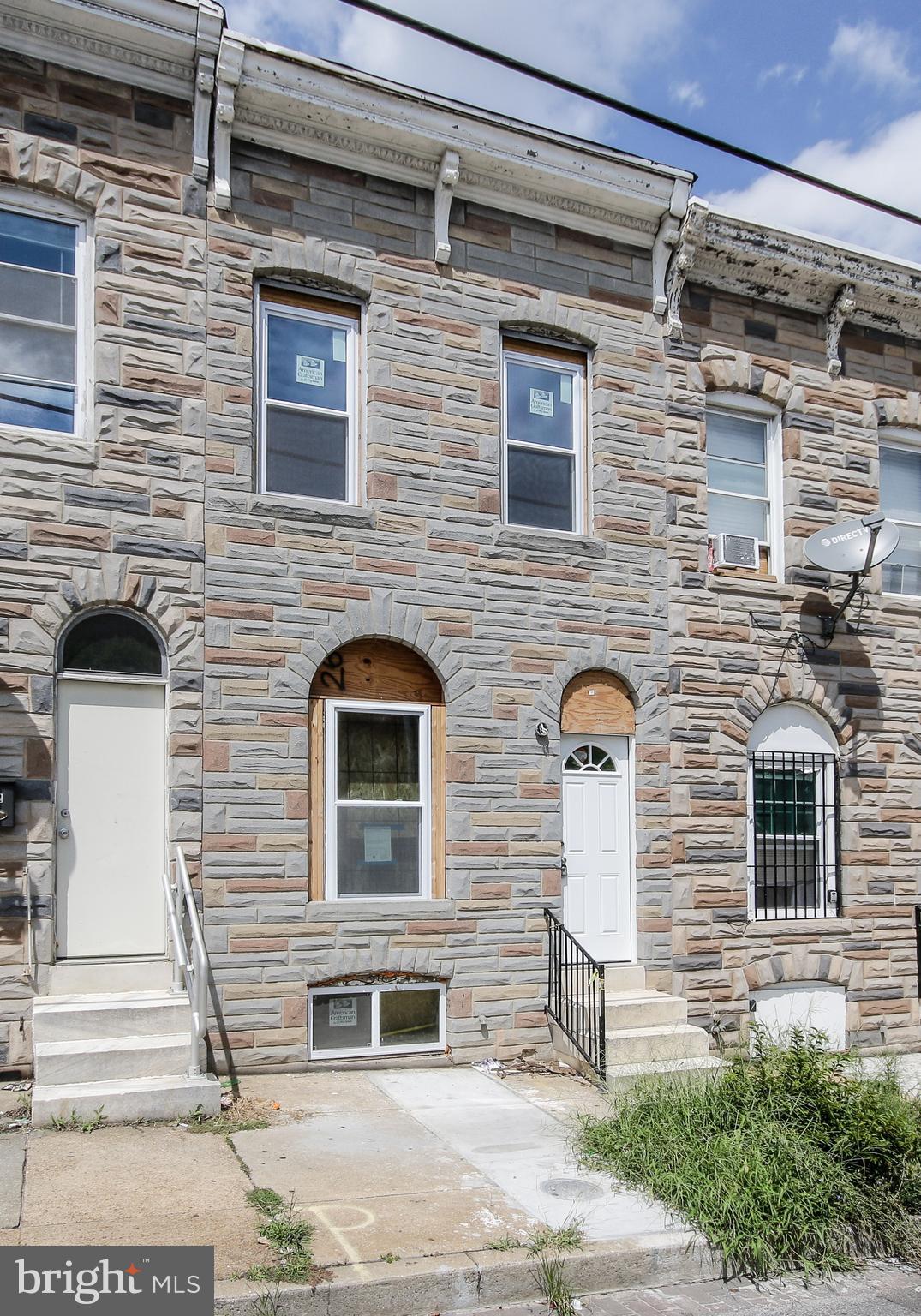 THE OPPORTUNITIES ARE ENDLESS! A GREAT PROPERTY FOR A BUY AND HOLD OR FIX N' FLIP INVESTOR! THIS IS PERFECT FOR A HOMEBUYER TO FINISH UP & RENOVATE WITH A 203K RENOVATION LOAN! JOIN THE MOVEMENT IN EAST BALTIMORE AND TAKE PART IN THE GROWING DEVELOPMENT! LESS THAN MILE FROM JOHNS HOPKINS HOSPITAL & A FEW BLOCKS FROM PATTERSON PARK! Call or Email Shraga: 443.844.1020 or shraga@themdteam.com