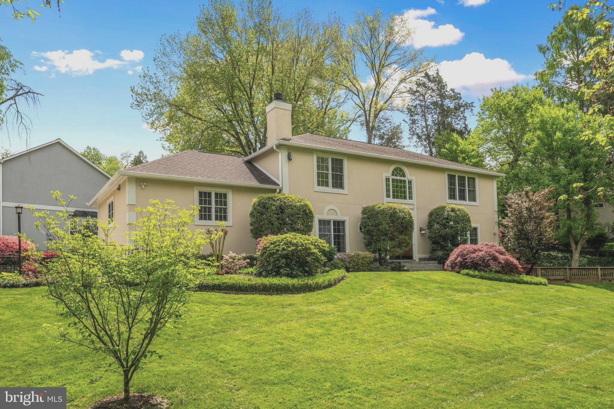 Park-like setting in the heart of McLean! This beautiful 5 bedroom, 4.5 bath Colonial/Spanish style home is majestically situated on a 0.34 acre lot across from Bryn Mawr Park. Built in 1993 and totally remodeled with an addition in 2016 to create an open concept with a gigantic Chef’s kitchen, a family room with a corner wood-burning fireplace and a formal banquet size dining room with a wood-burning fireplace - all three rooms have  glass doors leading to a massive private patio. Great flow for entertaining either casual or formal gatherings!

The expansive Chef’s kitchen showcases Miele appliances and a 48” Jenn Air refrigerator. The large island hosts a wine cooler and the prep sink with a garbage disposal. A dumb-waiter was strategically installed for your convenience to bring your groceries from the garage straight into your kitchen with a walk-in pantry. You can choose counter seating or the breakfast nook for family casual meals or step outside on the spacious deck with a remote controlled awning to dine al fresco.

The upper level features the primary suite with a walk-in closet, a gas fireplace and a spa-like bath with a rain shower with temperature control, 2 handheld showers, 4 massage sprays, a tub with jets and hand held shower,  dual sinks and a bidet. 3 additional  bedrooms and a full bath with access from the hallway and/or from one of the bedrooms.

The lower level boasts a recreation room and a second home office - both with glass doors leading to a private quaint patio; a guest bedroom with an en-suite bath with shower/tub and a bidet. Another full bath is off the hallway and the bonus room could be your exercise room. Laundry room/mud room is off the 2-car garage with ample closet. By the way, the garage is climate controlled; the driveway is heated and the yard has its sprinkler system in place for the pristine green look of your lawn. 

Sought after McLean schools: Franklin Sherman ES, Longfellow MS and McLean HS. Walk to McLean downtown, Giant, Balducci's, Starbucks, restaurants, shops and parks. Easy access to Reagan National and Dulles airports, the GW Parkway, Tyson's Corner, I-495, I-66 and the Nation’s Capital. Freshly painted and move-in ready!