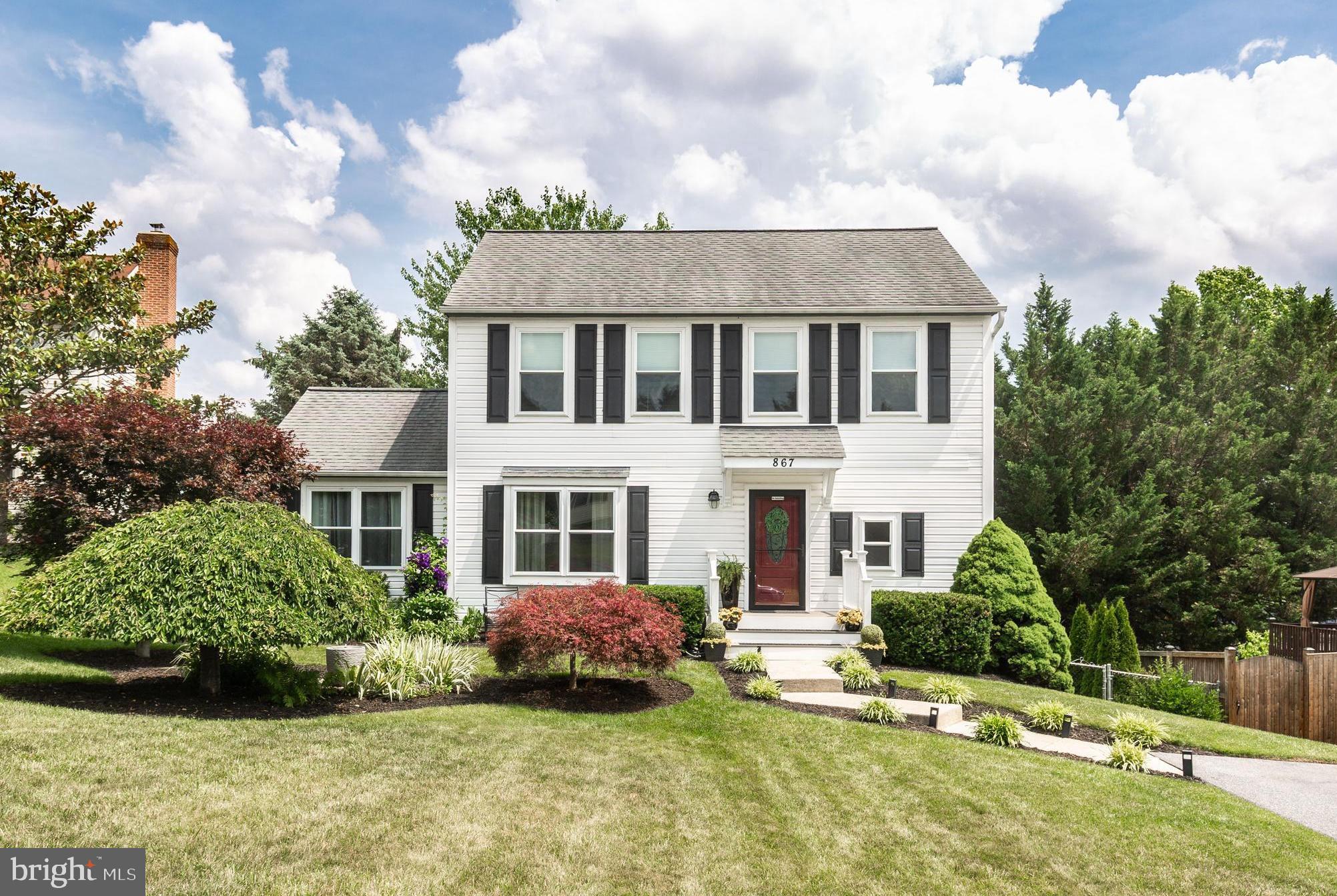 OPEN HOUSE Saturday 11am-1pm*Welcome to this immaculate and beautifully updated 3-bedroom Colonial, ideally situated at the end of a quiet cul-de-sac just minutes from all the shopping, dining, and conveniences Westminster has to offer*The exterior features attractive landscaping, a low-maintenance yard, inviting front walkway, spacious rear deck, patio, and a fully fenced backyard that backs to mature trees—perfect for pets, entertaining, or relaxing in a private setting*Step inside to discover new flooring, fresh paint, new carpet, and a new front door*The main level offers a spacious living room, updated half bath, and a stunning gourmet kitchen remodeled recently featuring modern finishes and exceptional functionality*The cozy family room boasts vaulted ceilings and provides seamless access to the rear deck*Upstairs you'll find a generous primary bedroom, two additional bedrooms, and a full bath*The walkout lower level offers endless possibilities for future finished living space while currently providing a laundry area and abundant storage*A truly move-in ready home that combines tasteful updates, privacy, and a more private location*