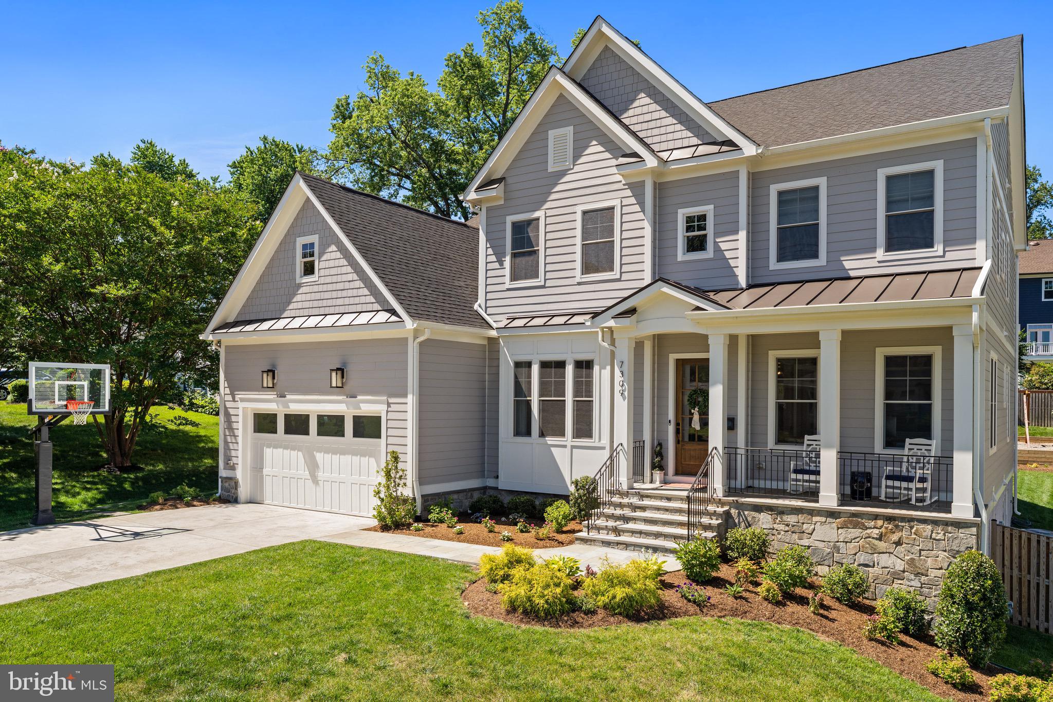 Delivered by Focal Point Homes in December '22, this 6BR | 5.5BA |   5,500 sq ft craftsman with $150,000 in upgrades sits on a quiet dead-end street  and feeds into McLean HS, Longfellow MS, & Lemon Road ES. It lives and feels exactly like brand-new construction — for hundreds of thousands dollars less and without the long wait. From the moment you walk in, 10-foot ceilings, jacobean stained hardwood floors, soaring ceilings, custom lighting & wainscoting, and impeccable millwork make this home truly luxury. 

THE MAIN LEVEL: Arrive from the oversized 2 car garage into a proper mudroom with custom cubbies and a walk-in pantry closet. The kitchen earns its "chef's kitchen" title: JennAir paneled refrigerator, KitchenAid 6-burner gas cooktop with a custom bell-shaped hood, double convection wall ovens, two ASKO premium Scandinavian paneled dishwashers, an over sized mitered-edge quartz island with seating, and Brizo fixtures throughout. Julie Neill chandeliers light both the formal dining room and the eat-in kitchen area, connected by a butler's pantry with a KitchenAid icemaker and beverage refrigerator. The great room's coffered ceiling anchors the space, filled with sound from built-in Sonos speakers. Just off the kitchen, a slate-floor giant screened porch with two Infratech heaters and a ceiling fan makes a genuine three-season retreat — and a built-in gas line at the grill area means summer entertaining starts with the turn of a knob. The main level also includes a guest/in-law bedroom with an ensuite bath, a flexible office/den with custom built-ins, and a powder room with Brizo fixtures.

UPPER LEVEL:  4 bedrooms, including a primary suite with a walk-in closet large enough for his-and-hers sections, dual vanities, a soaking tub, and a separate shower. An upper-level laundry room offers a sink, counter, and storage. Two bedrooms connect to a Jack-and-Jill bathroom. And a guest room with full ensuite bathroom and walk in closet.

LOWER LEVEL: An enormous rec room ready for billiards, a home theater, or both; a dedicated gym with premium flooring; a 6th bedroom with a large walk-in closet; a full bath; and rough-in plumbing already in place for a future wet bar. 

ADDITIONAL FEATURES: EV charger receptacle plug in the garage. Hunter Douglas blinds, custom floor runners, and woven shades throughout.  Room for a pool in the fully fenced backyard.

LOCATION: Steps from Trader Joe's, Giant, Starbucks, Taco Rock, and Mike's Lazy Sunday. West Falls Church Metro (Orange/Silver Line) is under 10 minutes away, with I-66, I-495, Route 7, and Route 267 all within immediate reach — and Reagan National a straight shot down the road. Lemon Road Elementary and Lemon Tree Park are right in the neighborhood, with the W&OD Trail nearby and easy access to the region's top independent schools.