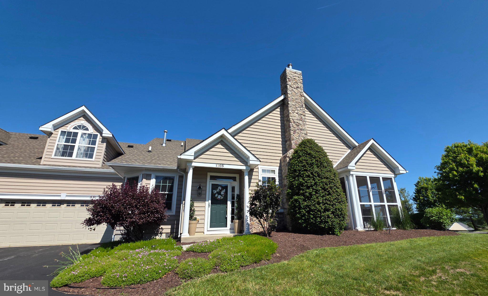 Welcome to this amazing end-unit townhome in the desirable 55+ Villages of Hillview.  This 3 bed. 3 bath home offers one-floor living convenience with flexible second-floor space.  The main level features an open living room with a cozy gas fireplace that flows to a screened-in porch, perfect for morning coffee or evening relaxation. Formal dining room provides space for gatherings. The updated kitchen boasts granite counters, gas stove, and a sunny dinette are.  
The large primary bedroom on the 1st floor offers a beautiful tray ceiling, two walk in closets and a private ensuite bathroom with a soaking tub and a walk in shower.
Upstairs, find a private 3rd bedroom with a full bath, a built on closet and a barn door for privacy, and ideal as a guest suite, office or hobby room.
This home has a new HVAC(2019) and water heater(2022)
Two-car garage includes built-in shelves for extra storage. Enjoy the ease of the end-unit privacy and low-maintenance living with community amenities. Close to shopping, dining, and major routes .
 A nice NEW PRICE on this Beautiful home!!