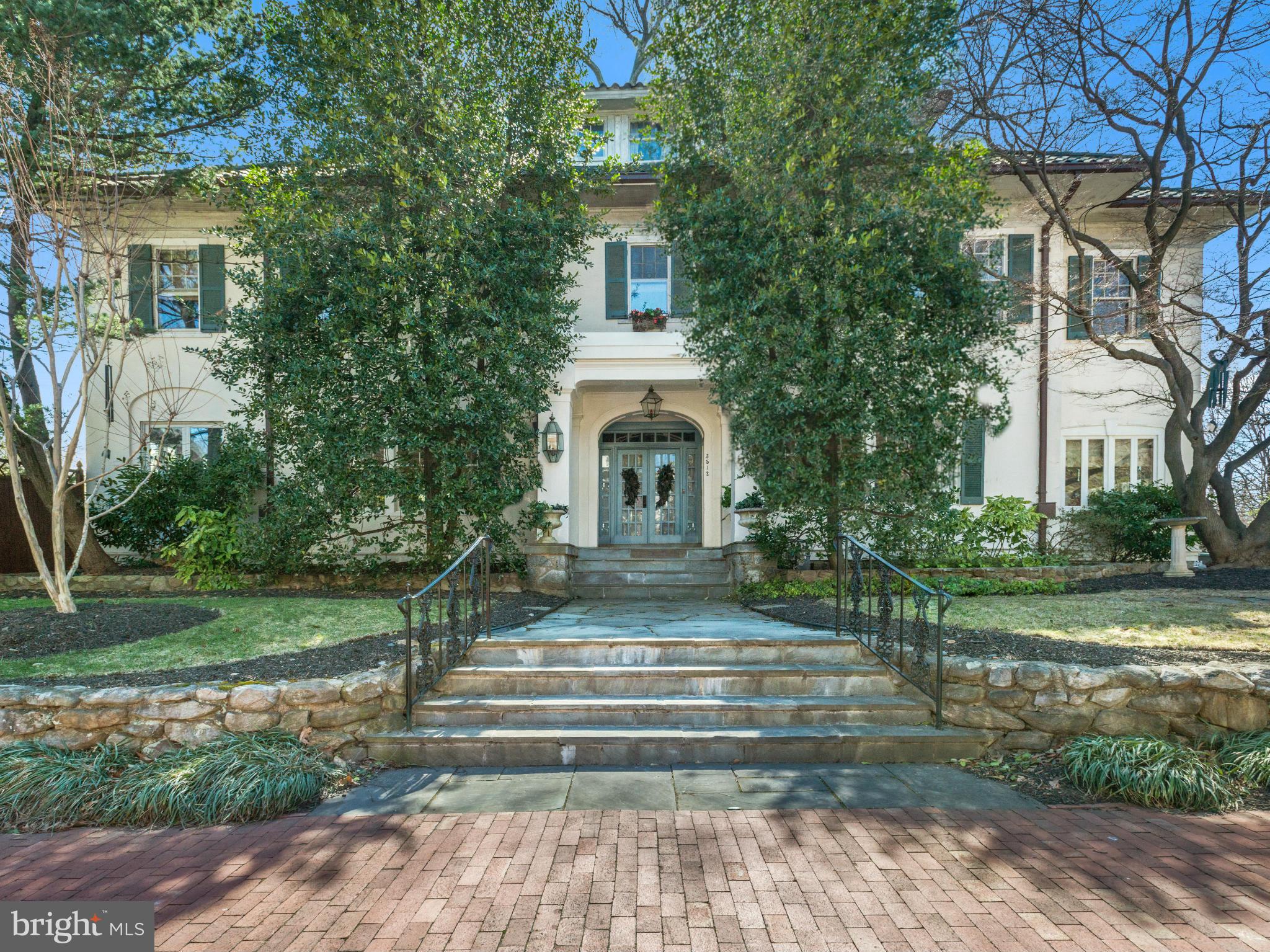 Iconic and much admired Cleveland Park property available for the first time in almost a hundred years.Exquisite stucco one- of -a kind residence over 6000' set on over .6 acre spectacular lot, over 200' frontage on tranquil Lowell St with southern exposure and unrivaled Cathedral views.Grand proportions and open,airy, easy flowing floor-plan.Gorgeous surrounding gardens, 40'pool and 3 car garage.