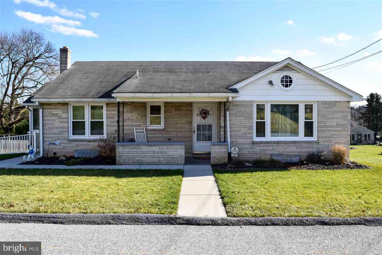 Gorgeous, impeccably maintained & updated rancher in the heart of New Freedom has it all! Gleaming hardwood floors, elegant modern kitchen, newer windows & HVAC, comfy sun room off the kitchen & more! Finished bonus room in basement has private entrance & could be home office or possible 3rd bedroom. Lots of storage or potential for additional basement areas to be finished. Walk to dining, park, Steam Into History train & Rail Trail! Must see!