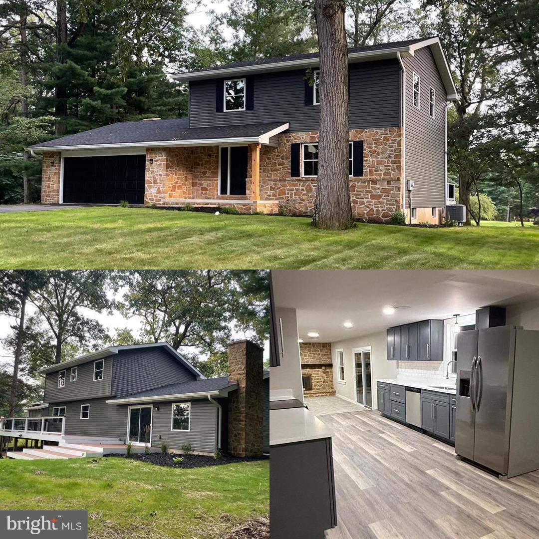 Completely Renovated 4 bedroom and 2.5 bath colonial style home nestled within the highly sought after Penn National Community. This 2,850 sq ft home is located in an established and walkable neighborhood with mature trees. Situated along the 15th Green of the Founder's Golf Course, this home delivers a stunning view. With the exterior, the house features a new roof, gutters, soffit, HVAC (heat pump/AC) system, windows and siding. This home has an attached two car garage and a newly finished 'walk out' basement. On the inside, the kitchen remodel features granite countertops, tile back splash, all new cabinetry, hardware and stainless steel appliances. The Kitchen flows into the TV room with a cozy 'gas insert' fireplace with mantle. Fresh paint throughout on every level of the home. Newly installed Luxury Vinyl Plank flooring in each bathroom and main level and new carpet in each of the bedrooms and TV room. Each bathroom has been renovated with new vanities, showers, toilets and lighting fixtures. No required HOA fees. The Penn National Community offers plentiful amenities such as two 18-hole golf courses, outdoor pool, tennis/pickleball courts, restaurant/bar and more than 40 social clubs! Call the Pro Shop at Penn National for more details on memberships. *Agent is the owner of the property and has financial interest*