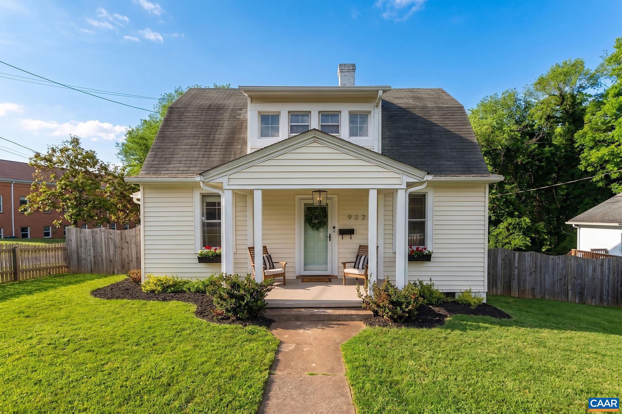 Step into the charm of this 1926 home, where timeless character meets everyday comfort. Hardwood floors run throughout, complemented by original molding that adds warmth and detail you simply can?t replicate. The adorable?and fully functional?butler?s pantry enhances the kitchen space, which, along with the bathrooms, has been beautifully updated for modern living. Offering 3 bedrooms, 2.5 baths, and a dedicated office, this home provides flexibility for today?s lifestyle. The spacious owner?s suite features a private ensuite bath, creating a comfortable retreat at the end of the day. Step outside to enjoy both a back deck and patio?ideal for morning coffee, outdoor dining, or entertaining friends. The fully fenced yard adds privacy and space to relax or play. Tucked into a great neighborhood just one mile from the Downtown Mall, you?ll love the easy access to shopping, dining, and all that the area has to offer.,White Cabinets,Wood Counter