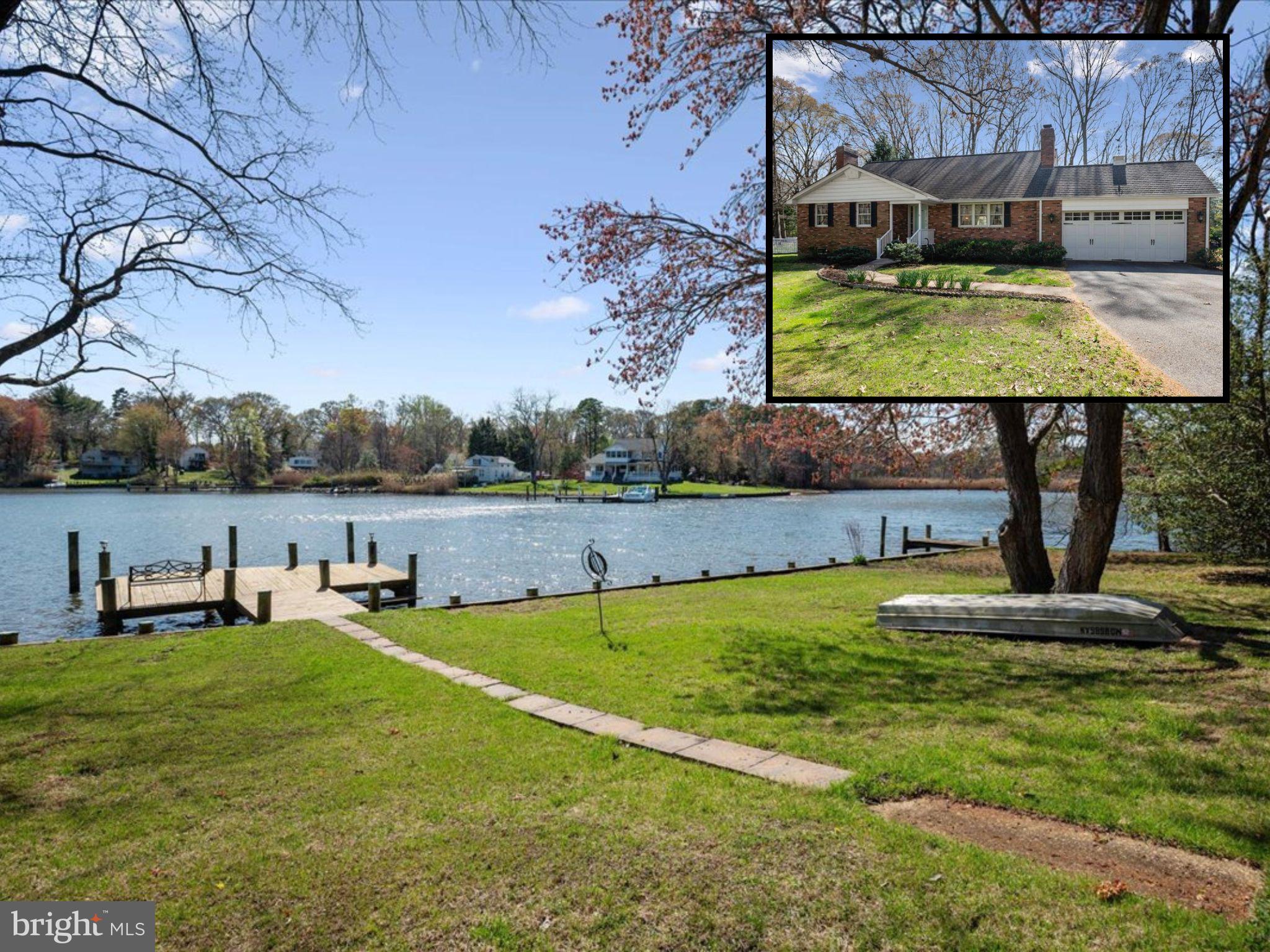 WATERFRONT in Sylvan View! The Sellers say this is the best community on the Magothy River...and they've enjoyed it for 40+ years! Cruise to your heart's content. The beautiful Magothy River and all of its creeks, Annapolis Harbor, Maryland's Eastern Shore, Baltimore's Inner Harbor are nearby destinations. Enjoy the quiet streets of Sylvan View community and its waterfront lifestyle, convenient location between Annapolis and Baltimore, and just 30 min to BWI. Special amenities for residents include the community beach, boat ramp and piers, and ball field. This particular lot in Sylvan View is one of the best, with a large, flat play area in the backyard.  Launch your smaller craft, kayak or stand up paddle board (SUP) from your private pier on Gray's Creek, and keep your larger boat at the nearby community pier for a very reasonable annual rate! Enjoy direct water views, outdoor living and gardening. The home itself is set back from the street with a wide driveway + garage with shop area, half bath, storage space. The 750 SF garage is XL, with a unique inside basement entrance (not an outdoor entrance to worry about!). Enter the home, notice the original oak hardwood floors, creek views from living, kitchen, dining, sunroom, main level bedroom and more. The floor plan is perfect for the waterfront lifestyle…move through from living to deck to yard to pier. The sunroom is by far a favorite part of the home. Three levels of finished space, two masonry fireplaces, large bedrooms and ample storage. The kitchen is perfect with built-in seating, solid pecan cabinets, connecting mud room area with laundry service. A spacious lower level is perfect for your media room, hobby space, rec area and mechanicals. The pool table conveys. One year 2-10 brand home warranty is provided by the Sellers for peace of mind. Enjoy the Sylvan View community, and all that the Magothy River has to offer!