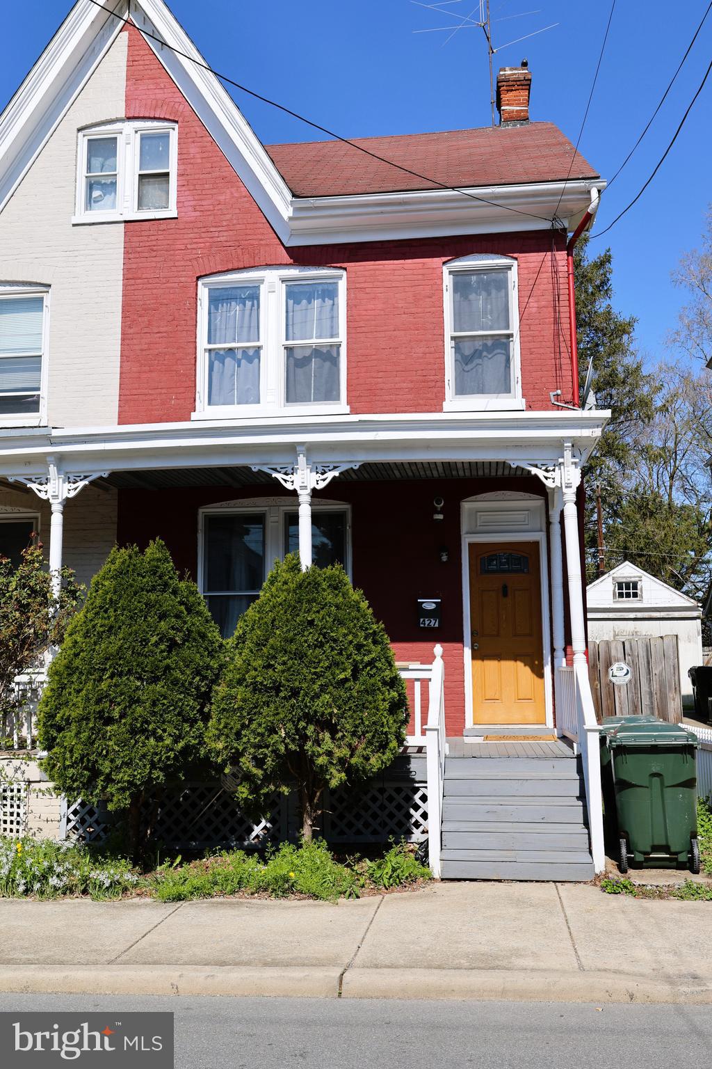 Well-maintained and recently remodeled half duplex located directly across from Hagerstown Fairgrounds Park, offering convenient access to walking trails, recreation, and local amenities. This 3-bedroom, 1 full bath home features spacious rooms throughout, along with a full walk-up attic that includes a bonus room—perfect for additional living space, office, or storage.

Enjoy outdoor living with both a covered front porch and a rear porch, plus the added convenience of off-street parking in the rear.

The property is currently tenant-occupied with a lease in place through September 30, 2026. Any purchaser intending owner-occupancy will need to honor the existing lease, making this an excellent opportunity for investors seeking immediate rental income in a desirable location.