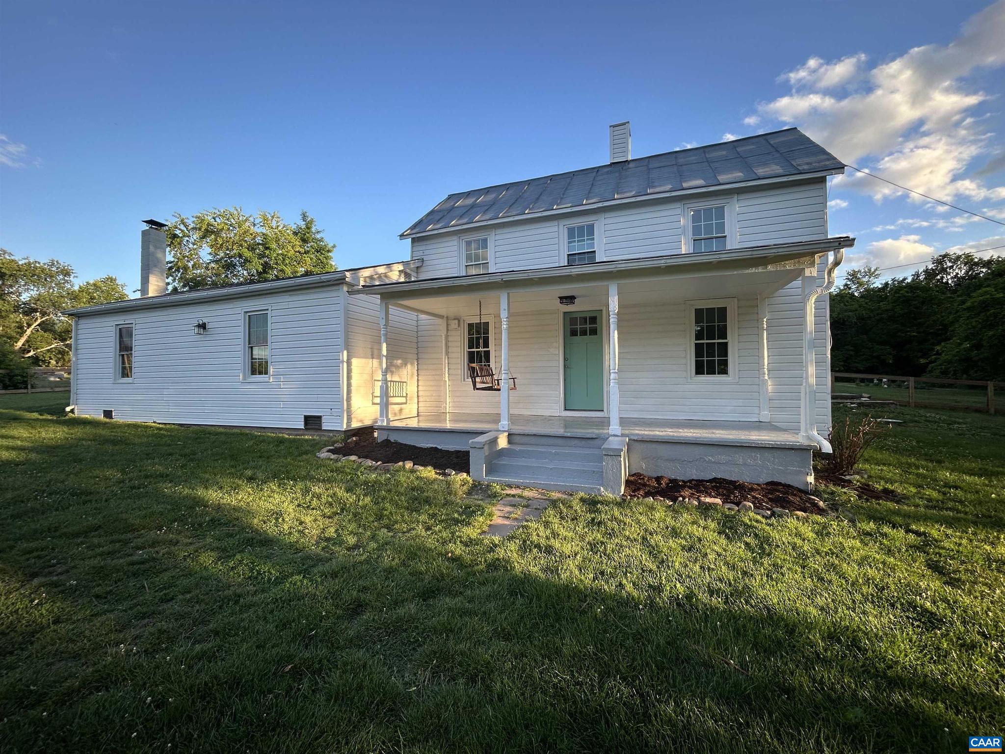 Welcome to this recently renovated farmhouse where timeless character meets modern comfort. Originally built in 1942 and thoughtfully expanded in later years, this charming home has undergone extensive updates, allowing you to enjoy the feel of a newer home while preserving its classic appeal.  The heart of the home features a completely renovated kitchen with new cabinetry, Corian countertops, and updated appliances. Throughout the home you'll find new flooring, fresh paint, solid wood interior doors, updated windows, and abundant natural light. Major system improvements include updated plumbing with PEX piping, upgraded electrical service, energy-efficient mini-split systems, new gutters, added insulation, and a newer roof on the main portion of the home. The main level offers two spacious bedrooms and renovated full bath with dual vanities, while the upper level provides a large third bedroom that can also serve as a flex space, office, or guest retreat. With extensive renovations already completed, this move-in-ready farmhouse offers the perfect blend of historic charm, modern updates, and everyday convenience. Whether you're looking for your first home, a peaceful country retreat, this property is one you won't want to miss.,Solid Surface Counter