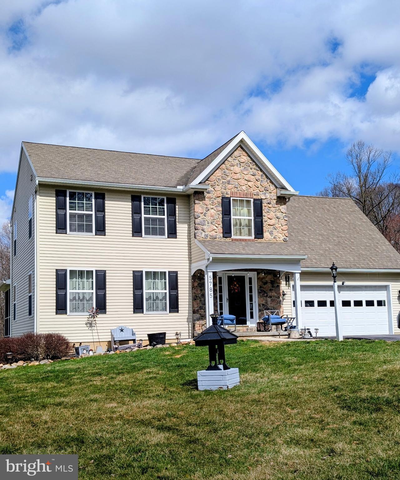 Well built, kept and upgraded custom 2 story home with attached 2 car garage on a .73 acre landscaped lot.  The first floor contains a Foyer w/ Hardwood Floor, Formal Living Room, Country Island Kitchen W/ SS Appliances, Large Dining Area, Laundry Room and a Half Bath.  The Upper Level Contains a Primary Bedroom W/ Full Bath and Walk in Closet, 3 Additional Bedrooms and a Full Bath, Large  4Th Bedroom Could be a Family/Rec Room.  Ceiling Fan/Lights in Living Room and 2 Bedrooms, Upgraded 11'x12' Screened Rear Deck, 5'x11' Covered Front Porch, Full Basement W/ Superior Precast Walls Ready to Finish.  Updated HVAC System. New in 2024 Serenity 12'x24' In Ground Pool W/Fencing with 3'-6' Depths, Backyard Fire Pit Area.  This home is in move in condition and priced right - Don't Miss It!!