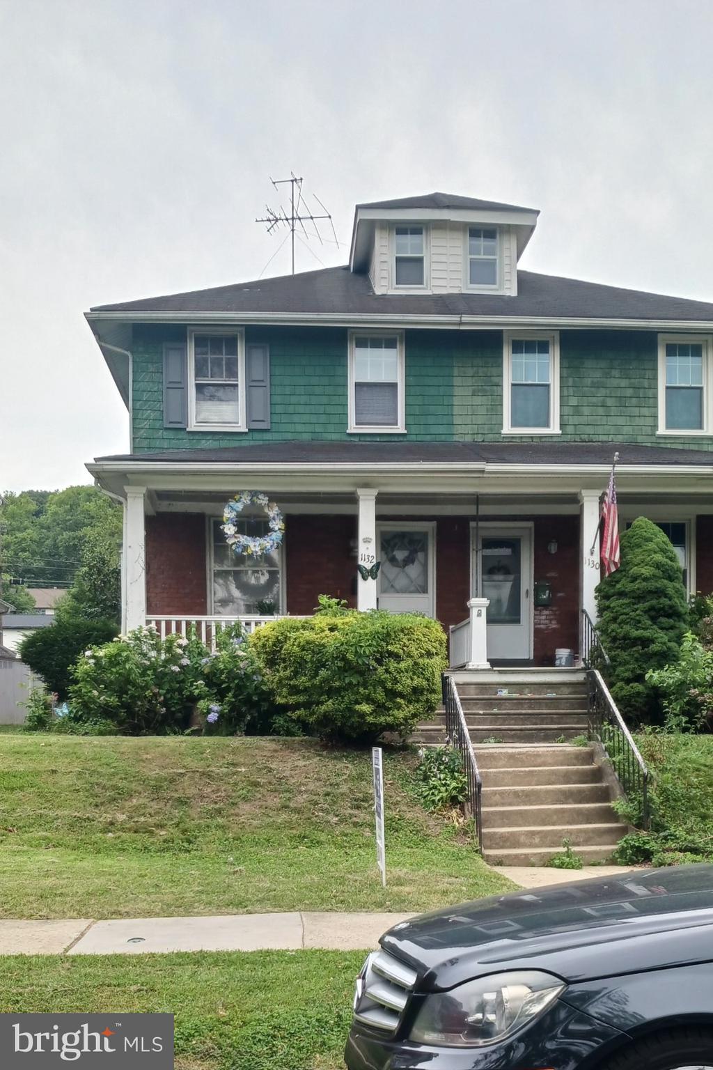 Welcome to 1132 Stirling St. This large twin is located in the beautiful east side of Coatesville. Enter the home from the charming covered front porch. Upon entering into the open living room, you will be greeted by hard wood floors that continue into the dining room. Large windows allow light to pour in and fill the rooms with natural light. Off the dining room you will find the spacious eat in kitchen offering gas cooking with access to the new full bath and then proceed out to the patio and large fenced yard. The laundry room is located in the full, unfinished basement. The second floor offers 3 generously sized bedrooms and an upgraded full bathroom. The 3rd floor offers a walk-up for additional storage.  New gas heater, central air and recently painted throughout. Current lease ends September 30th. Tenants could stay on if an investor buys the house. Conveniently located to Restaurants, Shopping, Parks, the Thorndale Train Station, Rt. 30 and more.
