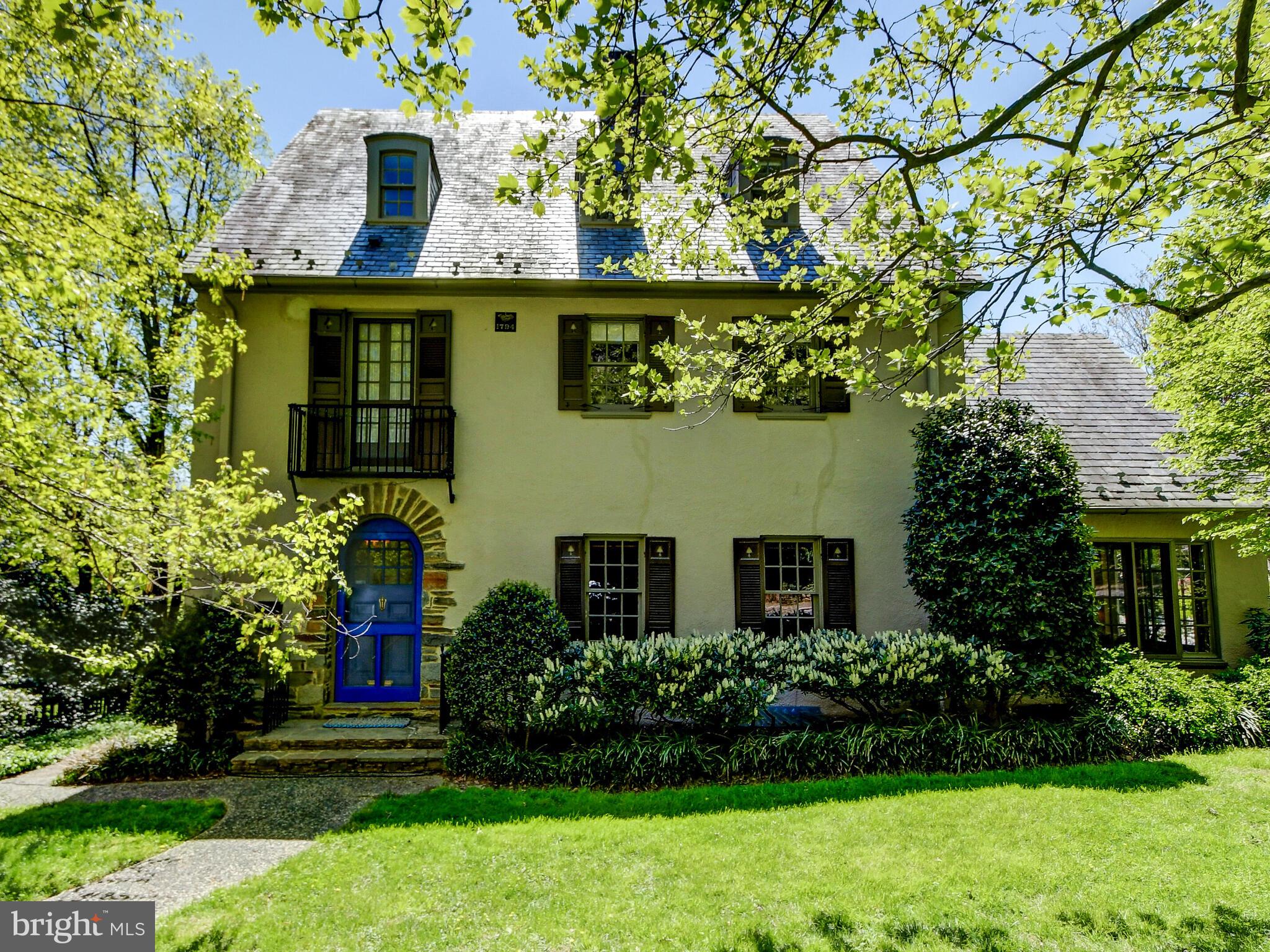Fabulous offering on great block in Homeland. This home boasting over 3,300 square feet just exudes charm - great flow on the main level. The living room offers exquisite built-ins & gorgeous fireplace, elegant formal dining room, sunroom & large eat-in kitchen with an island + butler's pantry with handsome period cabinets. From the dining room, step out to a delightful patio which leads to a most pleasant yard. The upper level offers two bedrooms sharing an updated jack & jill bathroom, along with a large primary suite with oversized closet. The primary bathroom, along with the hall bath, has been renovated with classy & timeless materials. The third level offers two additional bedrooms & a full bathroom. Partially finished basement. This enchanting house offers great spaces both inside & out. Recently installed ERV system. Detached garage