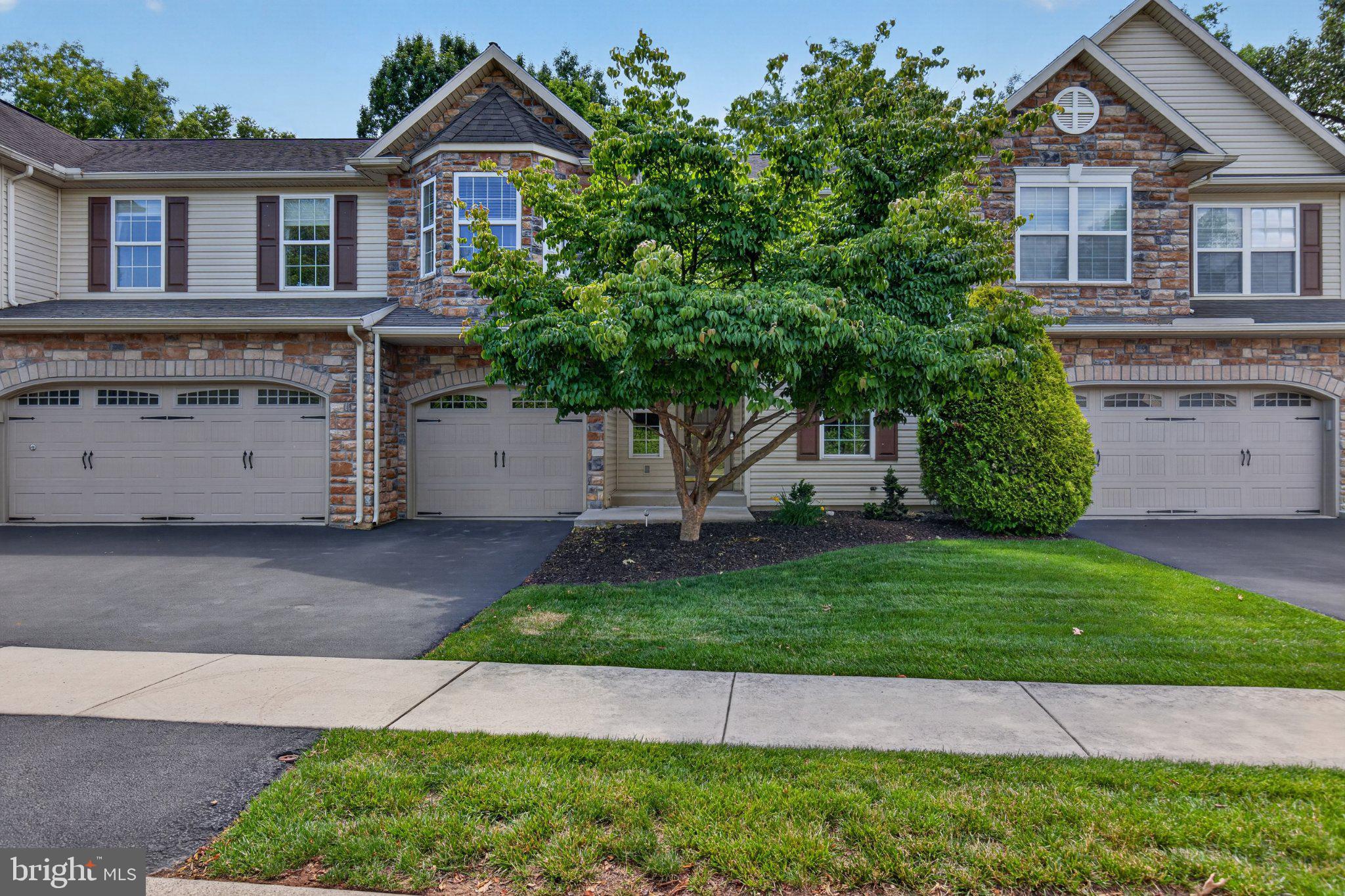 Welcome to charming Stratton Chase in the desirable Cumberland Valley School District! This well-maintained home features a first-floor owner’s suite and an open, light-filled layout with hardwood floors and a grand cathedral foyer. The updated eat-in kitchen offers granite countertops, stainless steel appliances, a peninsula, and a breakfast nook. The vaulted family room includes skylights and a gas fireplace with heatilator, opening to a rear patio with retractable awning. A spacious dining area, first-floor laundry, and convenient main-level living add to the appeal. Upstairs offers a versatile loft, two generously sized bedrooms, and a full bath. The basement provides ample storage space and can be finished if desired. HOA includes exterior maintenance, roof and siding replacement, lawn care, and snow removal for low-maintenance living. Conveniently located near Carlisle Pike, Shops at Walden, and major commuter routes including the Turnpike and I-83.