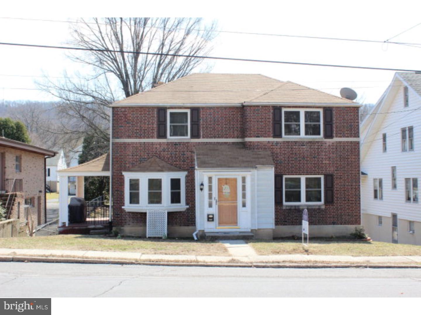 Great Brick single with large lot! New Windows 2013, New Gas Furnace -2013 with regulating valves for each room to control heat in 2014, New Fence in 2014, Shed 2014. Hardwood floors throughout, First floor office with Built-Ins, Kitchen with Corian countertops and all appliances included, side porch, 1st floor half bathroom, one car garage with plenty off street parking, laundry chute.  Mailing Address Continued: Pottsville  Amp: 100