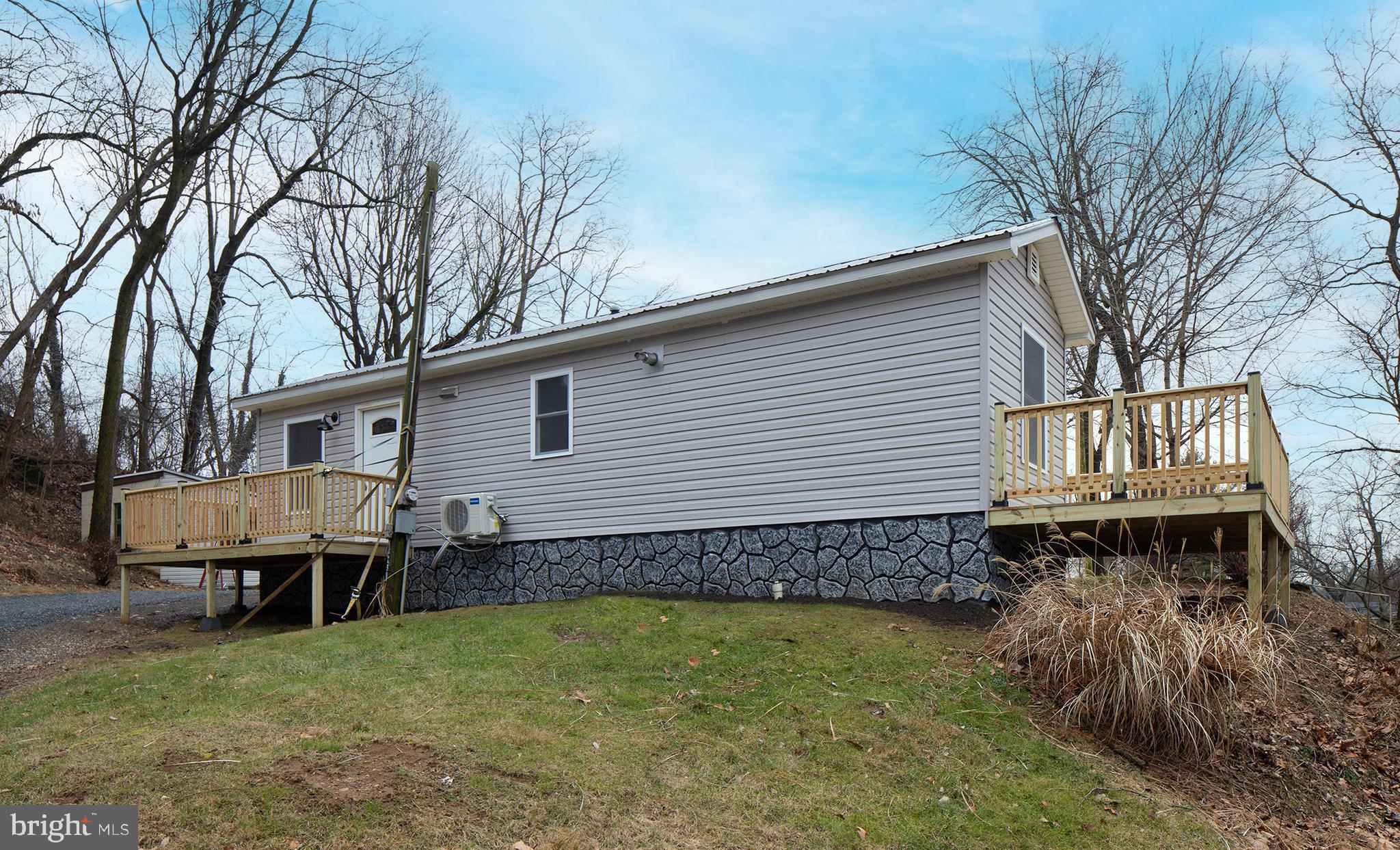 1 Bed 1 Bath available immediately with a beautiful wooded setting overlooking the Swatara Creek.  You have the enjoyment of being right on the water but NOT in the flood zone.  Electric split heat pump with Central Air.  All appliances included:  Refrigerator, Propane Range, Microwave, Washer and Dryer.  Off street parking.  Tenant pays Electric and Propane, cable and internet.  Landlord pays water and sewer and trash.  Tenant maintains flower beds around unit and shovels snow to the door.  Landlord cuts the grass and plows the driveway. NO SMOKING and NO PETS.  ZERO APPLICATION FEE.