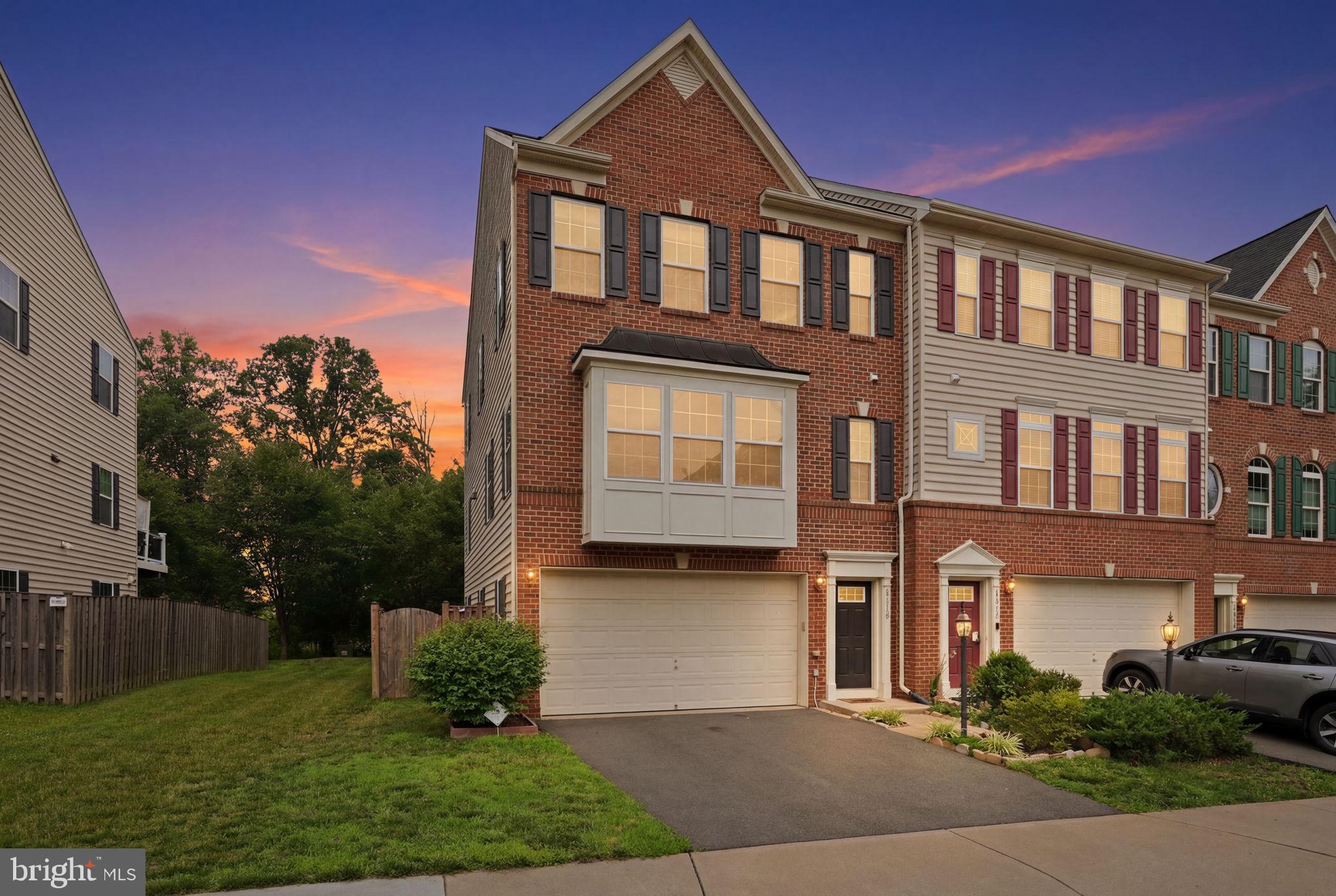 Welcome to this beautifully appointed end-unit townhome in the desirable Autumn Oaks community, offering added privacy, abundant natural light, and modern upgrades throughout. The open-concept main level is designed for comfortable living and effortless entertaining, featuring a gourmet kitchen with a large center island, granite countertops, recessed lighting, upgraded cabinetry, pantry storage, and ample space for a breakfast area or family room. Sliding glass doors open to a spacious Trex deck, perfect for outdoor dining, relaxing, or hosting guests.

Upstairs, the spacious primary suite features an elegant tray ceiling, walk-in closet, and private ensuite bath. Two additional bedrooms, a full hall bath, and convenient bedroom-level laundry complete the upper level. The fully finished walkout lower level offers exceptional flexibility with a fourth bedroom, full bath, and recreation space with direct access to the backyard—ideal for guests, a home office, or multigenerational living.

Nestled in the sought-after Autumn Oaks neighborhood, this home is conveniently located near shopping, dining, parks, top-rated schools, major commuter routes, the Silver Line Metro, and Washington Dulles International Airport, providing the perfect blend of comfort, convenience, and connectivity.