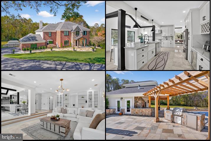 Introducing a breathtaking estate that has undergone a comprehensive renovation, with significant financial investment poured into every detail. This home showcases an exquisite transformation, where no expenses were spared.  A grand, curved bluestone patio and custom double glass front door usher you into over 7,500 square feet of luxurious finished living space (Pool house included). The stunning two-story foyer features travertine tile flooring with a custom emblem, an impressive staircase with a custom banister, and exquisite molding throughout every room.  

Main-level living is defined by architectural elegance at every turn, including triple crown moldings, chair rails, wainscoting, 8-foot doorways, oversized windows, and custom window treatments. Host elegant dinner parties in the dining room, with boasts travertine flooring and ornate moldings, or unwind in the expansive study equipped with a built-in desk/workstation and ample cabinetry. The family room offers panoramic views of the backyard and features a wood-burning fireplace set within a floor-to-ceiling stone hearth, along with a stylish built-in with custom lighting. 

The gourmet kitchen is every chef's dream, showcasing custom cabinetry enhanced by elegant up-lighting. It includes a Monogram range hood, Monogram gas range, double ovens, quartz countertops, two sinks, a wine fridge, skylights, a cathedral ceiling, and a large breakfast bar. The kitchen also features a cozy breakfast area and a wall of windows. The final, most desirable area to relax in is the incredible living room—perfect for reading or enjoying a quiet moment. 

The main level also includes a full bath, a laundry room with marble countertops, multiple closets with custom shelving, and access to the back deck. The master suite is designed for privacy, featuring a custom paneled wall with an electric fireplace and beautiful views of the backyard. A step down leads to the luxurious primary bath, which boasts a massive walk-in closet with custom shelving, a shoe holder, and lighting. The exquisite private bath is complete with natural stone flooring, dual shower fixtures, dual vanities, a jetted heated tub, and a second laundry area with storage. 
 
Soaring ceilings continue into the upper level, accommodating three generous bedrooms, a Jack and Jill bathroom, and an en-suite bedroom, with custom closets. The lower level offers a spacious recreation room that spans the length of the home, complete with a fully equipped bar featuring a sink and refrigerator. The oversized gym is exceptional, while additional spaces include a playroom with ample shelving, a utility room with two water heaters, a water filtration system, and radon mitigation systems.  

The heart of the lower level is the impressive home theater room, equipped with a projector, screen, custom lighting, and surround sound. The sixth bedroom features a walk-in closet and a private full bath with an oversized shower and built-in bench seating. In the basement, you’ll find and a spacious covered walk-out level—a true retreat featuring a luxurious Jacuzzi, perfect for guests to unwind while taking in the gorgeous views.  

Outside, the meticulously landscaped grounds are an entertainer’s dream. The composite deck overlooks travertine tile and bluestone surrounding a heated, saltwater in-ground pool. The poolside area is the perfect retreat, featuring a gorgeous pergola, kitchen and breakfast bar with a pizza oven, a stone outdoor fireplace, a large dining area, and an incredible pool house that includes the seventh full bath. The 3-car garage offers ample storage space, a 220V electric charger, and a side entrance for easy access.  

The professional landscaping, custom entry gate, and hardscaping rival the exquisite details in the home including a large retaining wall, ample parking, a playground/house, a garden, fully fenced backyard, and newly installed $50,000 generator that can power the entire home for a full week or more!