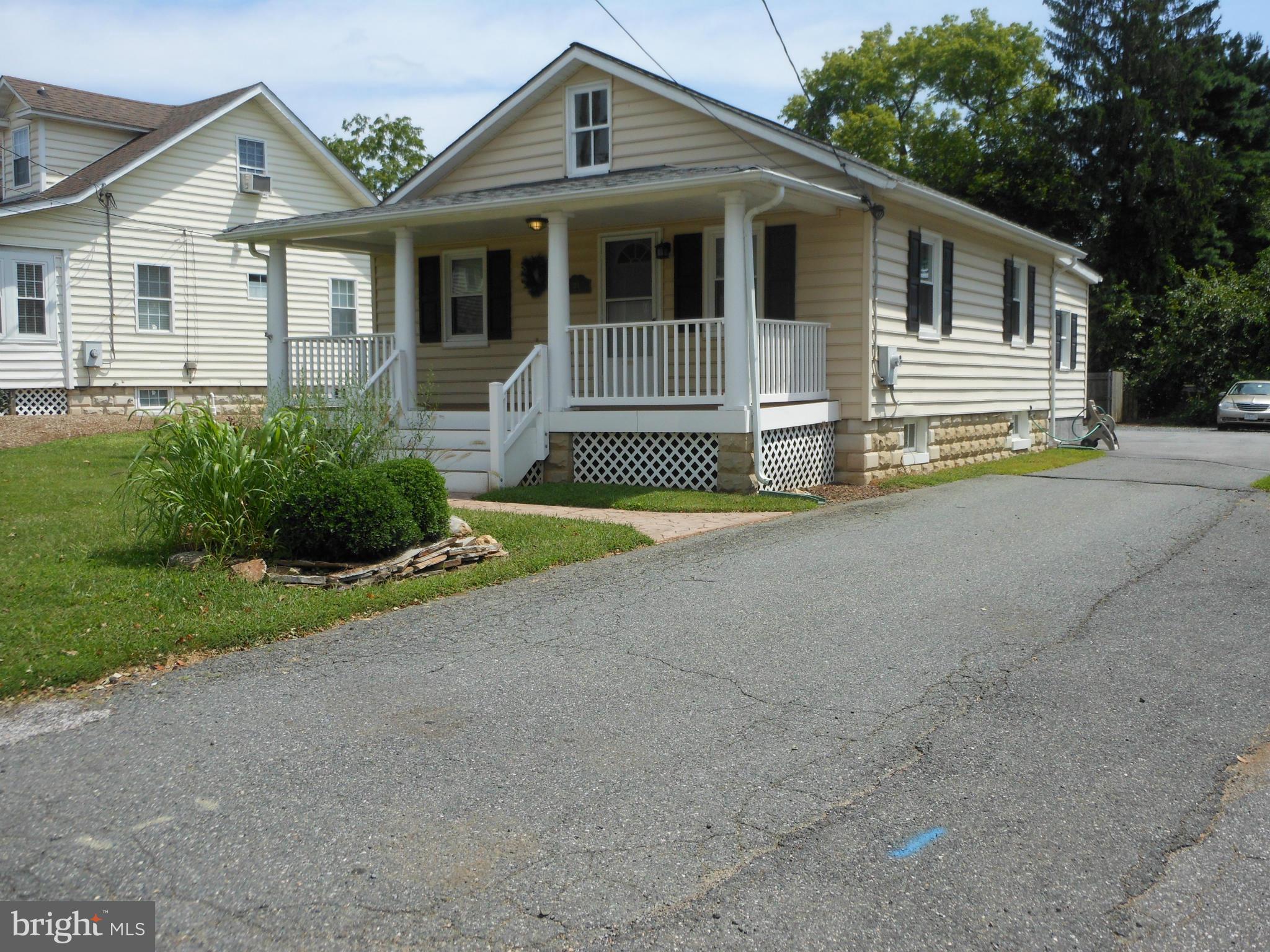 Located in City of Bel Air. High Visibility with Five rooms on main floor. Renovated in 2011, with New Roof, New Windows, New Carpet, Fresh Paint. Move in Ready. Currently renting the shed with parking, immediate income $300.00 a month. Tenant lease is currently month to month and tenant has been notified.