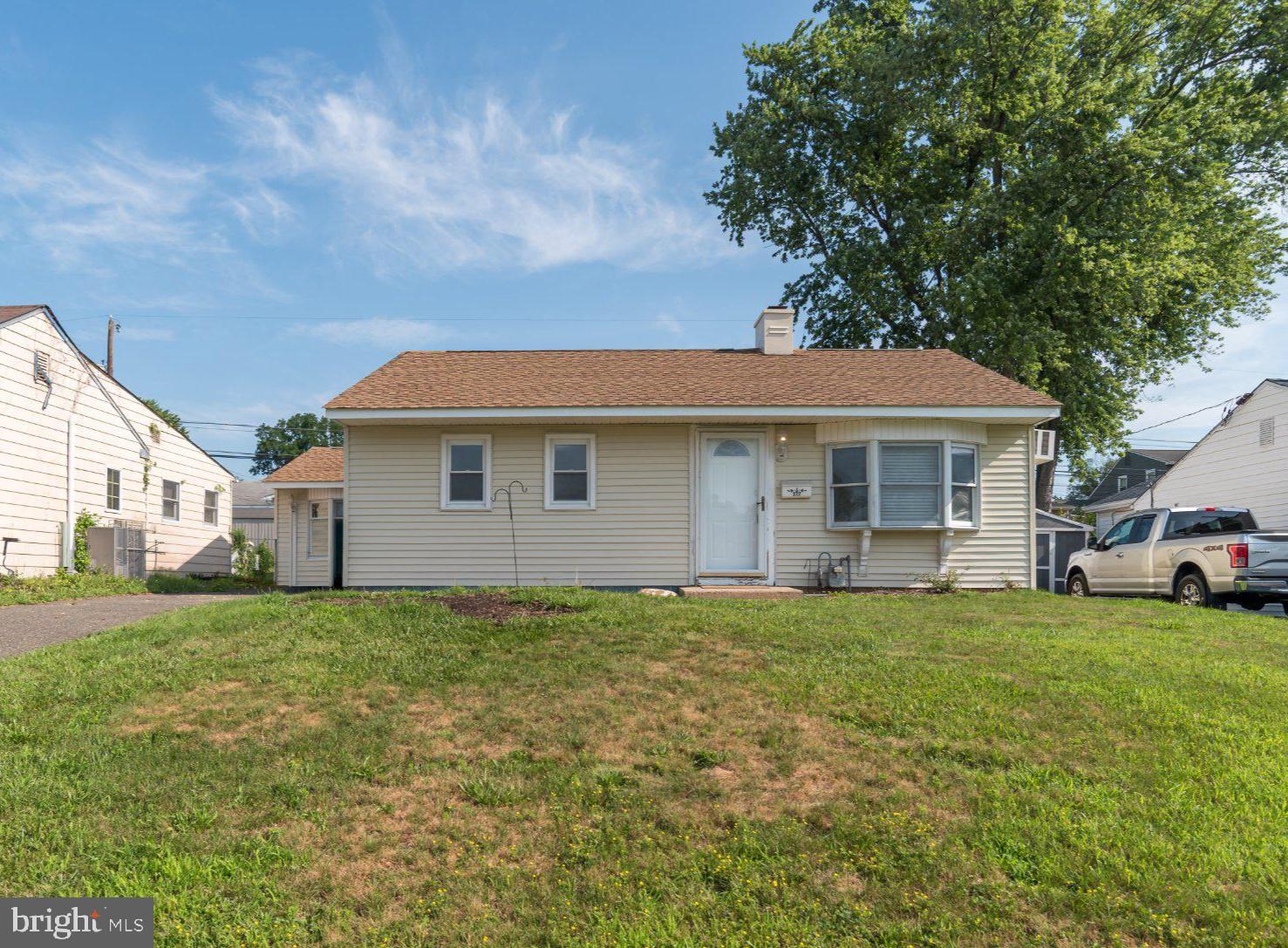 Welcome to 317 Andover Road in desirable Falls Township, located within the award-winning Pennsbury School District. This move-in-ready ranch home offers stylish updates, thoughtful improvements, and the convenience of one-floor living. Step inside to a bright and inviting living room featuring new flooring, fresh paint, and abundant natural light. The beautifully remodeled eat-in kitchen is the heart of the home, showcasing white cabinetry, quartz countertops, stainless steel appliances, and a stylish tile backsplash. From the kitchen is easy access to the backyard, creating the perfect space for everyday living and entertaining. Outside, enjoy a newly installed white vinyl privacy fence, an expansive concrete patio with footers already in place for a future addition if desired, a storage shed, and a spacious four-car driveway.
The modern full bathroom has been tastefully renovated with tile finishes. The home offers three bedrooms, including a bedroom with two closets. A second generously sized bedroom connects to the third bedroom, creating a flexible layout that is ideal for a nursery, home office, or sitting room. The rear bedroom also features a large walk-in closet complete with custom shelving and drawer systems. Whether you're searching for your first home or looking to downsize without sacrificing comfort, this charming ranch offers exceptional versatility in a sought-after neighborhood. Conveniently located near shopping, dining, parks, and major highways, this home combines comfort, style, and an unbeatable location. Open House Saturday 7/18 and Sunday 7/19 from 1 PM to 3 PM.