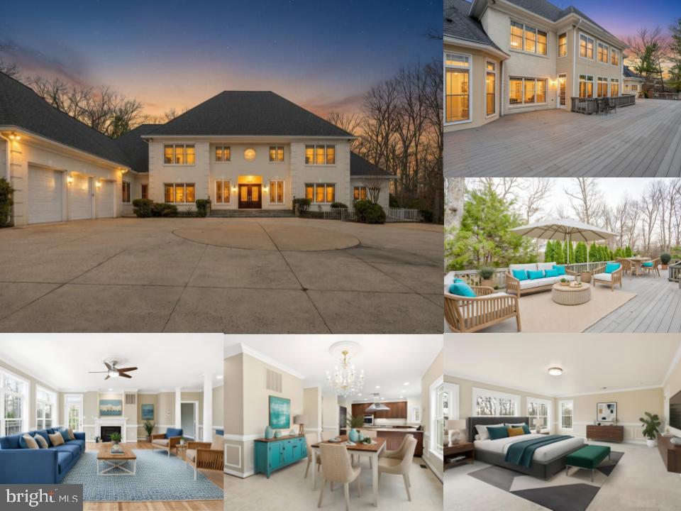 Welcome to 3911 Prosperity Avenue, a four-sided brick estate offering exceptional space and comfort in the heart of Fairfax. Situated on a private and expansive lot within the highly sought-after Woodson High School pyramid, this residence offers over 10,000 square feet of beautifully designed living space, ideal for both everyday living and grand-scale entertaining. From the moment you arrive, the home makes a striking first impression with its gated driveway, expansive parking area, and 3-car garage, providing abundant space for guests and gatherings while offering a sense of privacy rarely found in this location. Step inside to a dramatic two-story foyer highlighted by a sweeping curved staircase and elegant architectural details that immediately set the tone for the home’s design. The main level features expansive living spaces filled with natural light, including a spacious family room with fireplace, formal dining room, and a home office with built-ins, perfect for working from home. At the center of the home is a large gourmet kitchen featuring granite countertops, stainless steel appliances, and an oversized center island designed for gathering and entertaining. The kitchen flows seamlessly into the breakfast area and family room while offering direct access to the expansive rear deck—an ideal space for outdoor dining, relaxing, and hosting gatherings while overlooking the peaceful wooded surroundings. A highly desirable feature of the home is the main-level primary bedroom suite, offering convenience and flexibility for modern living. This spacious retreat includes large windows, a walk-in closet, and a private en-suite bathroom with dual vanities, a soaking tub, and a separate shower. In total, the home offers 7 bedrooms and 7.5 bathrooms, providing exceptional flexibility for family, guests, or multi-generational living. The upper level features additional generously sized bedrooms with well-appointed bathrooms and ample closet space. The fully finished lower level expands the home’s possibilities with a home theater room, a large recreation and game room perfect for billiards and entertaining, and additional flexible space that can be used for hobbies, fitness, or guest accommodations. Outdoor living is equally impressive with a massive rear deck that spans the back of the home, offering multiple areas for dining, lounging, and entertaining while enjoying the private natural setting. Recent updates provide added peace of mind, including new windows installed in 2024, two HVAC systems replaced in 2023 and 2025, and a roof installed in 2022. Offering an incredible combination of size, comfort, and location, 3911 Prosperity Avenue presents a rare opportunity to own an expansive Fairfax property close to major commuter routes, shopping, dining, and top-rated schools