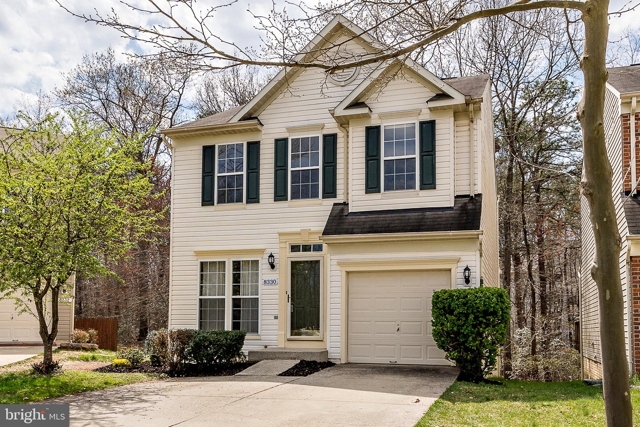 This 4 bedroom, 2 full & 2 half bath, beautiful colonial has open floor plan.  Kitchen has granite, an island and huge dining area.  Go out the back door and enjoy the large deck while being one with Mother Nature. One of the few Prime Lots backing to woods.  Enjoy a fire in your finished basement.  Plenty of storage in your 1 car garage that leads straight into the laundry room.  The master bedroom has beautiful vaulted ceilings, walk in closet and en suite with jacuzzi tub and separate shower.  Home backs to trees/conservation area.  Enjoy the huge deck with lots of storage underneath. So convenient to shops, NSA, Ft Meade, DC, Baltimore & Annapolis.