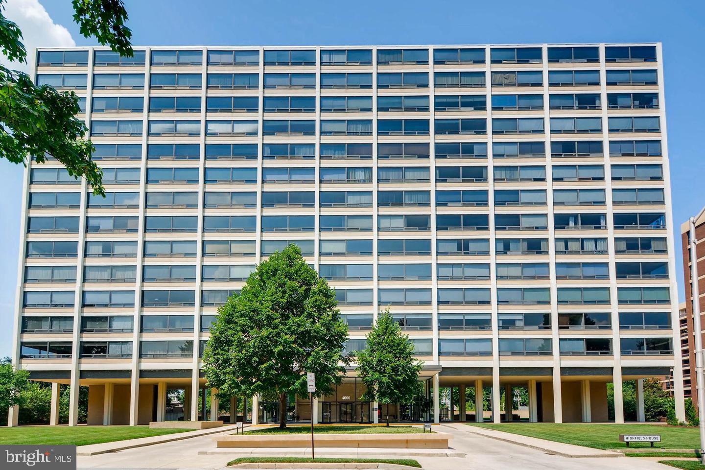 "On a clear day you can see forever" -- John Cullum. Amazing westerly views from this 2-bedroom unit at Highfield House.....a significant, contemporary high-rise.....listed on the National Register of Historic Landmark Buildings. Thoughtfully updated throughout, the unit features a bright kitchen with granite counters and stainless steel appliances, and wood floors throughout the main living spaces and bedrooms.  Primary bedroom is en suite with large walk-in closet.  This unit maintains its mid-century soul, with a 21st century heart! Monthly condo fee includes heat, central AC, cooking gas, water and hot water, pool and 24-hour front desk. Convenient to Johns Hopkins University, Penn Station, Union Memorial Hospital and more!