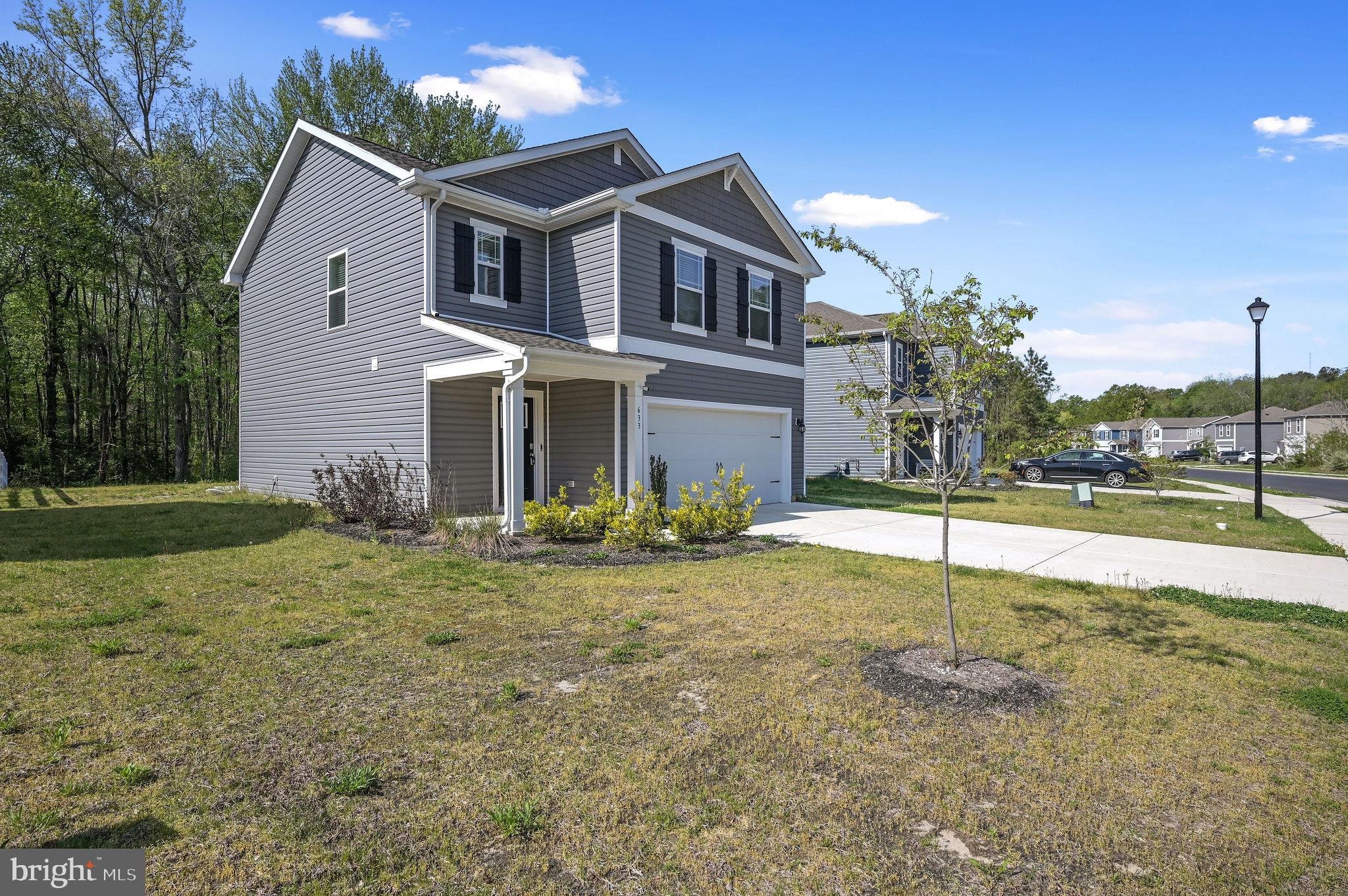 This 3bed, 2.5bath newer home features a nice large open floor plan, kitchen granite countertops, stainless steel appliances, a gas oven/stove, faux blinds throughout, a tankless water heater, smart home security system, a two-car garage, nice back patio, all bedrooms are spacious; the primary bath has a large walk-in shower and walk-in closet and much more!  There some builder warranty. 
The community offers a basketball court, sidewalks, a picnic area, and a playground.  Easy access to Rt 13 and DAFB.