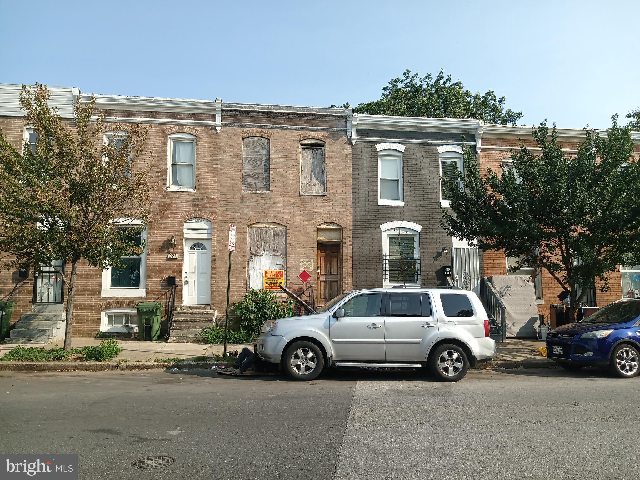 ONLINE AUCTION: This auction takes place on the Ashland Auction Group website bidding platform. Bidding begins 8/7/2026, 10:00 AM . Bidding ends 8/11/2026, 11:30 AM. The list price is the suggested opening bid. Deposit: $5,000.

This two-story townhouse is located in the Carrollton Ridge neighborhood of Baltimore City. Residents can enjoy the nearby attractions and facilities such as the Westside Shopping Center, Grace Medical Center, Carroll Park, and West Baltimore MARC Train Station. The property is vacant and in a cave-in condition, ready for a major build up. Conveniently located just moments from Wilkens Avenue, this home offers quick access to major commuter routes, including I-95, making travel to downtown Baltimore, surrounding neighborhoods, and regional destinations simple and efficient.