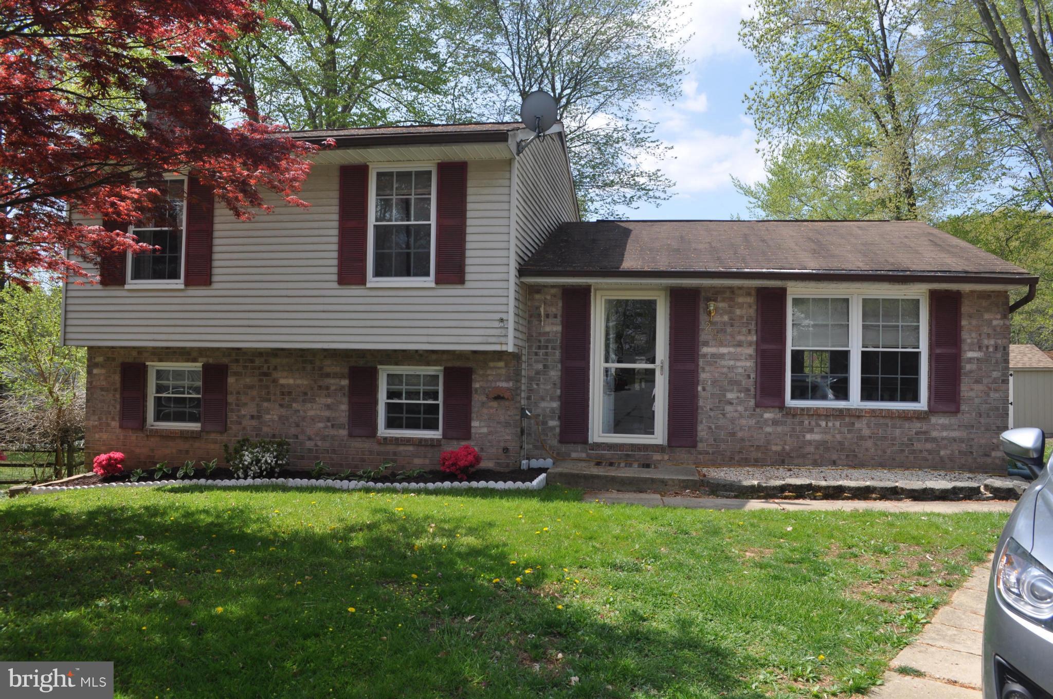 BEAUTIFUL, WELL MAINTAINED SPLIT LEVEL HOME AT END OF CUL-DE-SAC IN PATTERSON MILL SCHOOL. 3 BEDROOMS ON UPPER LEVEL W/ SPACIOUS FULL BATH & WHIRLPOOL TUB. WOOD & CERAMIC FLOORS THROUGHOUT MAIN & UPPER LEVELS. DINING ROOM W/ FRENCH DOORS LEADING TO LARGE, FENCED YARD W/ NEW SHED. EXTENSIVE MOLDING & FRESH PAINT. FINISHED BASEMENT W/ FULL BATH, NEW CARPET & PELLET STOVE. AVAILABLE 6/1. NO SMOKING.