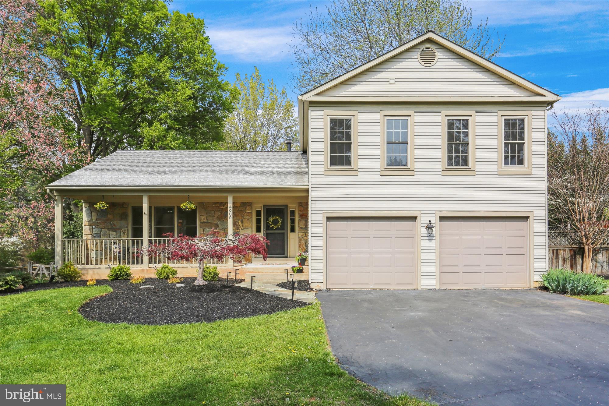 Gorgeous Completely Updated Colonial in sought after Cherrywood Community. Home is located on a quiet street and features 5 Bedrooms, 3 1/2 Baths, Finished Basement and Fenced Rear Yard.  Renovated Kitchen with stainless steel appliances, breakfast area with beautiful bay window opens to the large family room with wood-burning fireplace.  Large Living Room and Dining Room.  Expansive Primary Bedroom features a walk-in closet and renovated bathroom. Three additional large bedrooms with new carpeting and a renovated hall bath round out the upper level. Finished Basement with a Rec Room, a bedroom and a full bath.  Updates include: renovated kitchen, new kitchen appliances, renovated primary & hall bath, updated powder room, hardwood floors on the main level, new carpet, freshly painted, new interior french drainage system, new sump pump,  energy efficiency certification, custom main level window shades, and the list goes on.  Plus a Large Gorgeous Fenced Rear Yard with a tiered deck.....this home has it all!