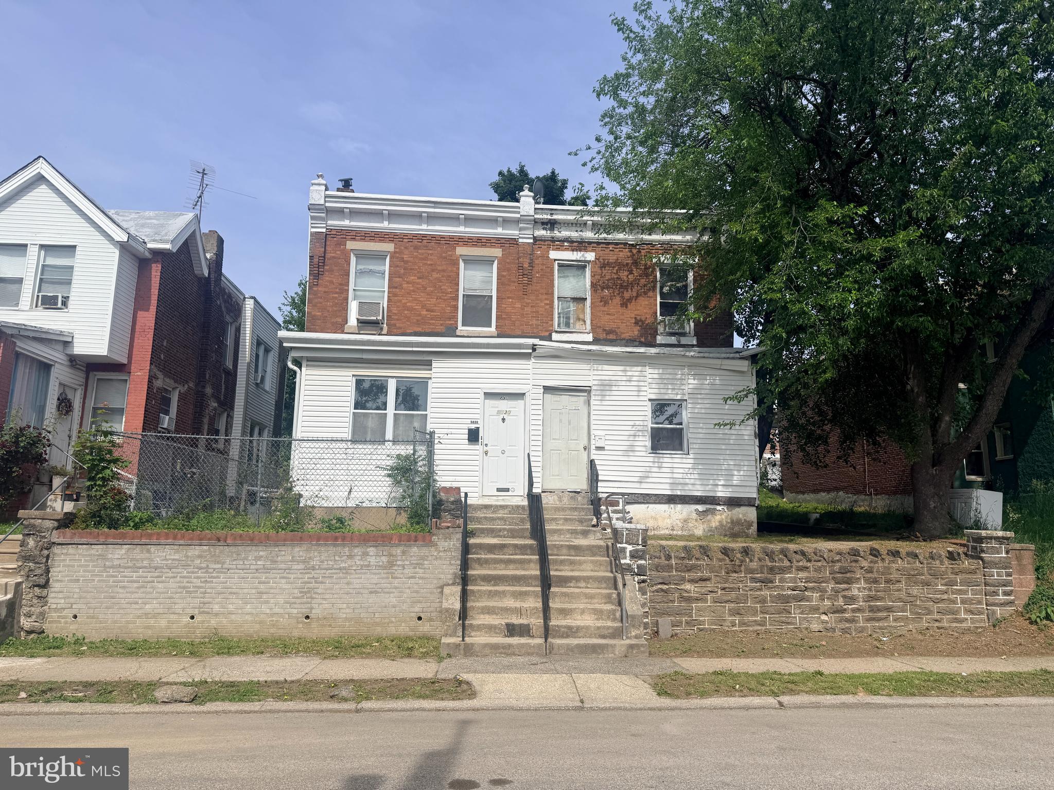 Here is your opportunity to own a duplex that can be used for rental income in your portfolio or as a primary residence in one unit and a tenant in the other unit. Property needs TLC. There are two , 2 bedroom units. Property is owner occupied in one unit and the other unit is vacant. Schedule your appointment now and don't miss the opportunity to add an income producing property to your portfolio. Property is located near the Olney Transportation Center as well as near shopping, schools, Jefferson Einstein Hospital, restaurants and churches. Minutes from Rt 1 - Roosevelt Blvd, RT 76 and City Line Ave.