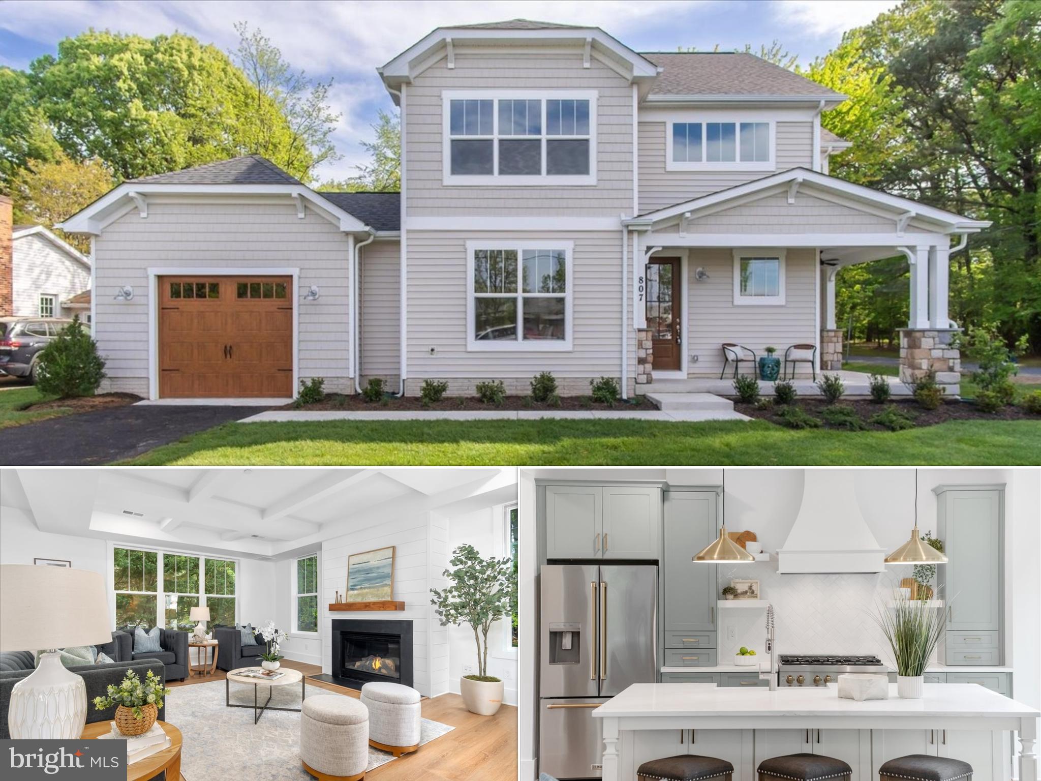***BRAND NEW & MOVE-IN READY*** this Arts & Crafts home sits on a quaint corner lot in picturesque Saint Michaels, MD and is clad with high end finishes throughout.  Step from the covered front porch into the luxurious kitchen which features stylish pistachio and linen cabinetry with satin bronze hardware,  Z-Line appliances including a 36" dual fuel 6 burner range with champagne bronze accessories, artisan wood range hood, spacious center island w/breakfast bar, high end d'oro quartz countertops and herringbone tile backsplash. The living room includes a gas fireplace w/shiplap surround, custom coffered ceiling, large picture windows and a four panel Pella slider door which allows abundance of natural light and direct access to the backyard. Rounding out the main level is a flexible multi-purpose space - perfect for a formal dining room, office or a sitting room. On the upper level enjoy 3 bedrooms and two baths, including an owner's suite with walk-in closet and a  luxurious spa-like bath with dual vanities, rich blue cabinetry and walk-in shower with dual shower heads and floor-to-ceiling attache calacatta tile. Additional amenities include LVP flooring throughout main level, ceramic or porcelain tile in all baths, custom light fixtures,  public water and sewer, 30 year architectural singles, 92% efficient Carrier HVAC, Pella windows, 2x6 framing, R49 insulation in ceiling, R21 insulation in walls, air seal package, covered front porch and much more. All of this in a convenient location adjacent to all historic Saint Michaels has to offer.  Loaded with amenities and unbound by an HOA or restrictive covenants, this one of a kind property will not last long! Schedule your private tour today!